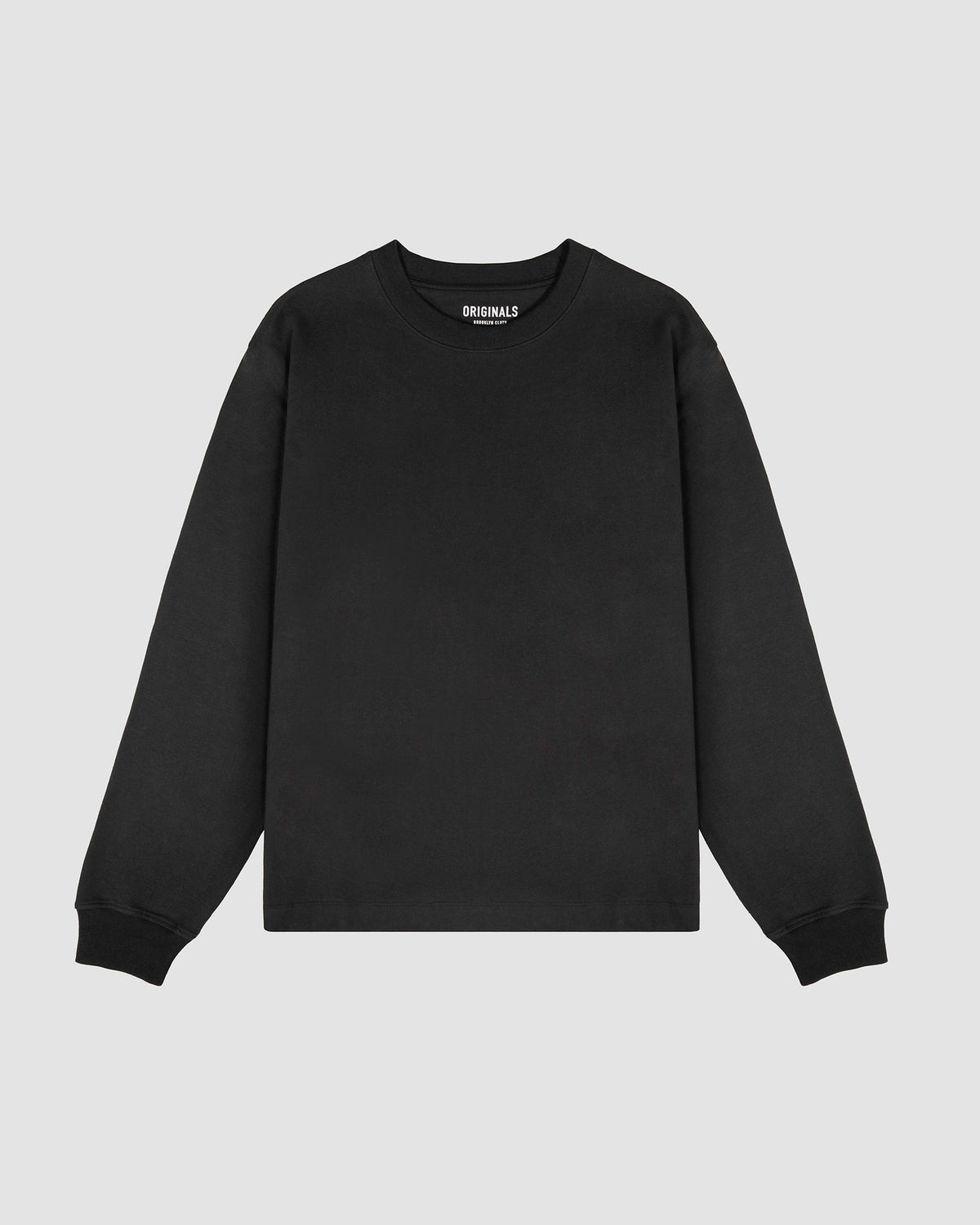 The Daily Heavyweight Long Sleeve Tee in Washed black