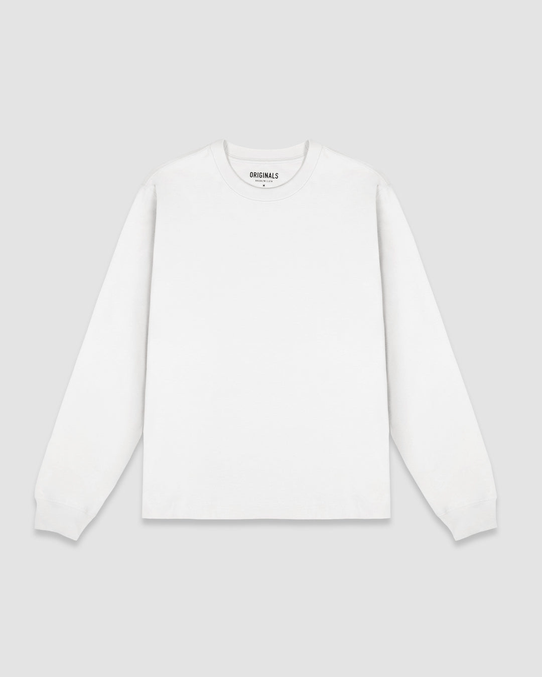 The Daily Heavyweight Long Sleeve Tee - White