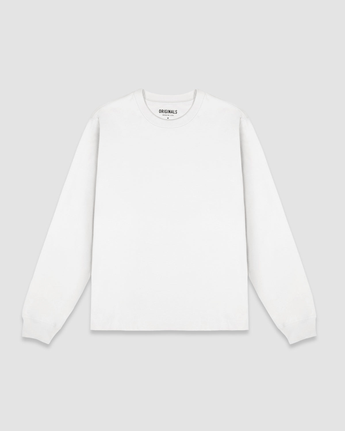 The Daily Heavyweight Long Sleeve Tee in White