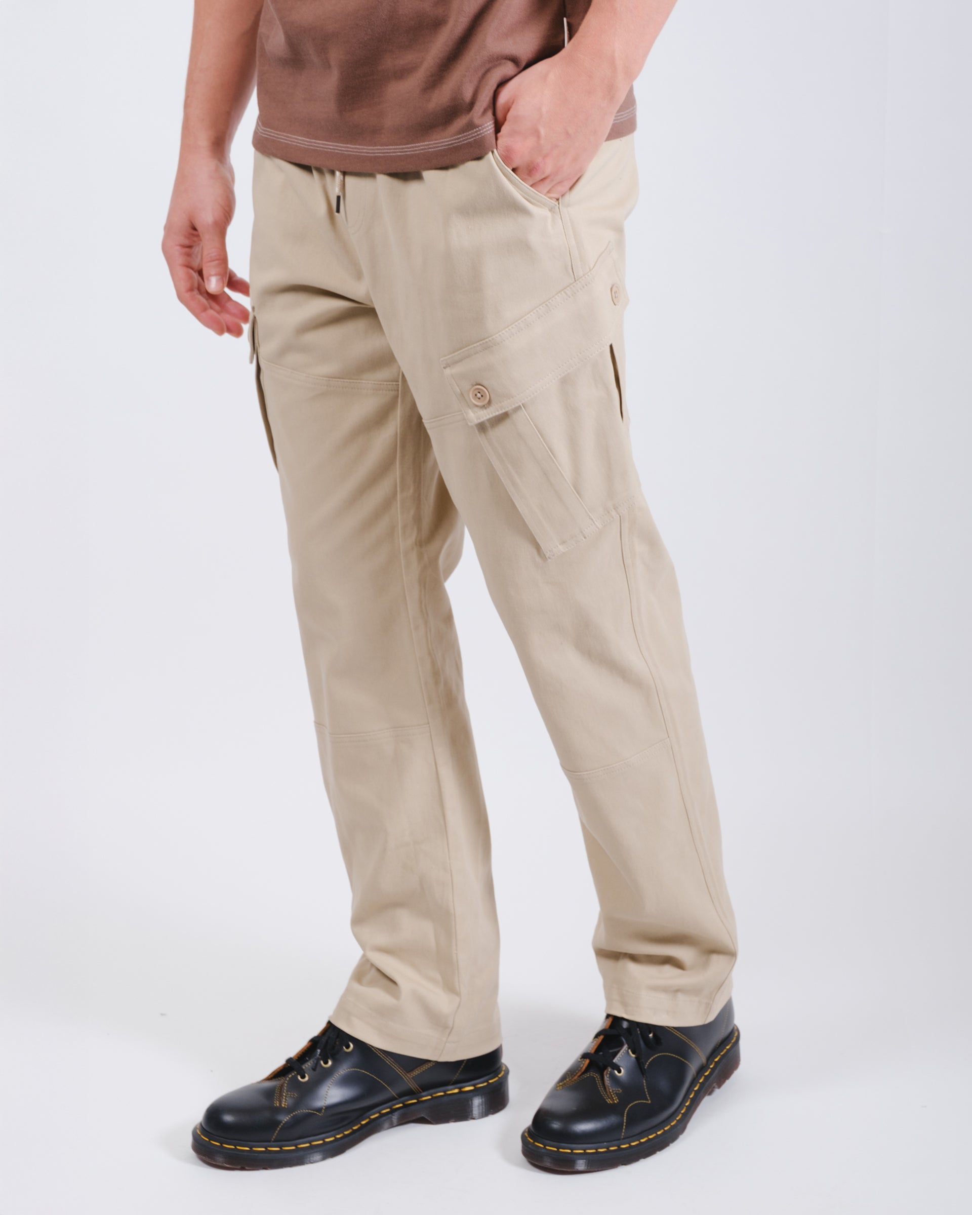 Cargo Pocket Twill Pant
#color_khaki