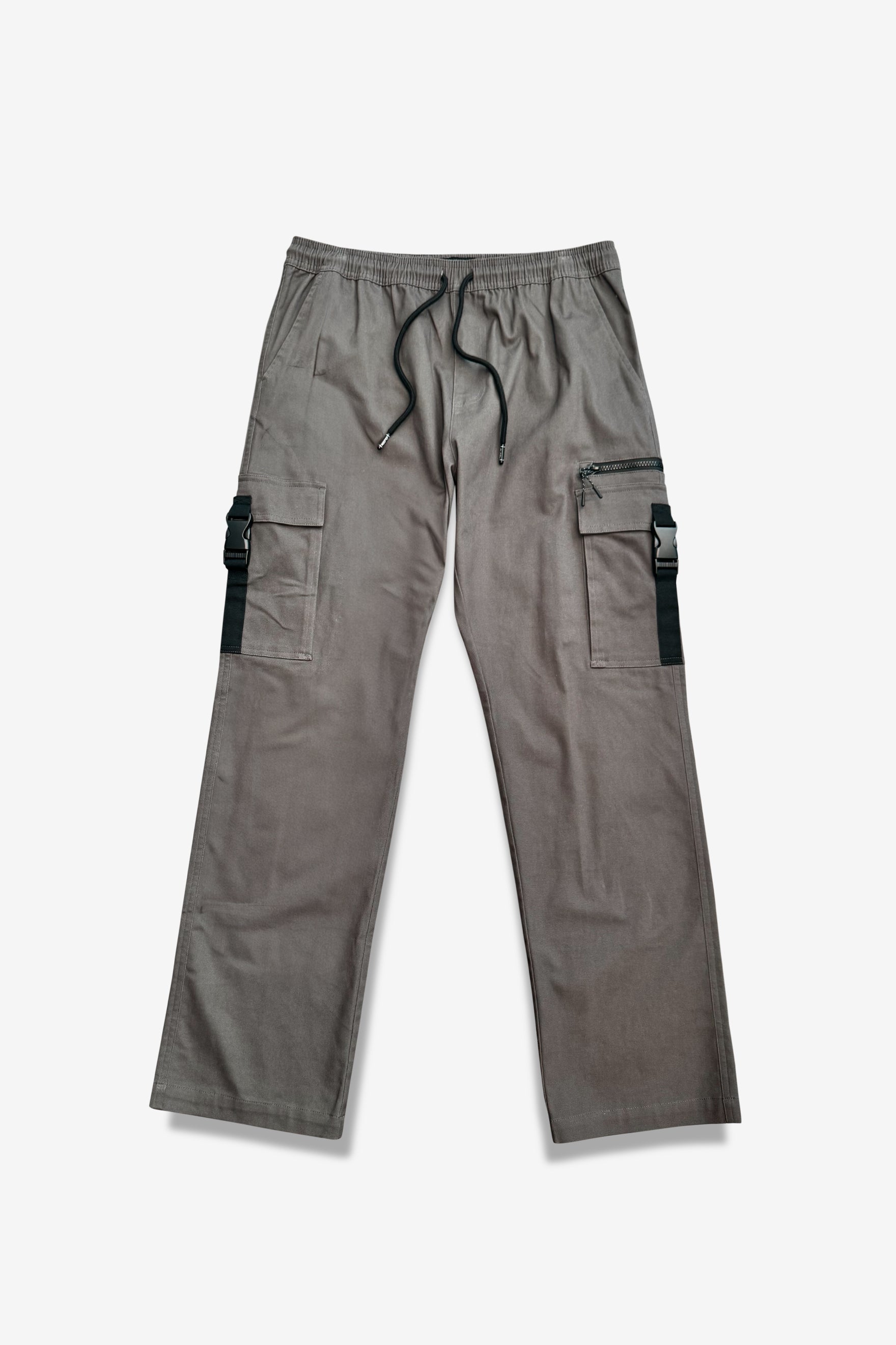 Zip Buckle Pocket Twill Cargo Pant
#color_charcoal grey