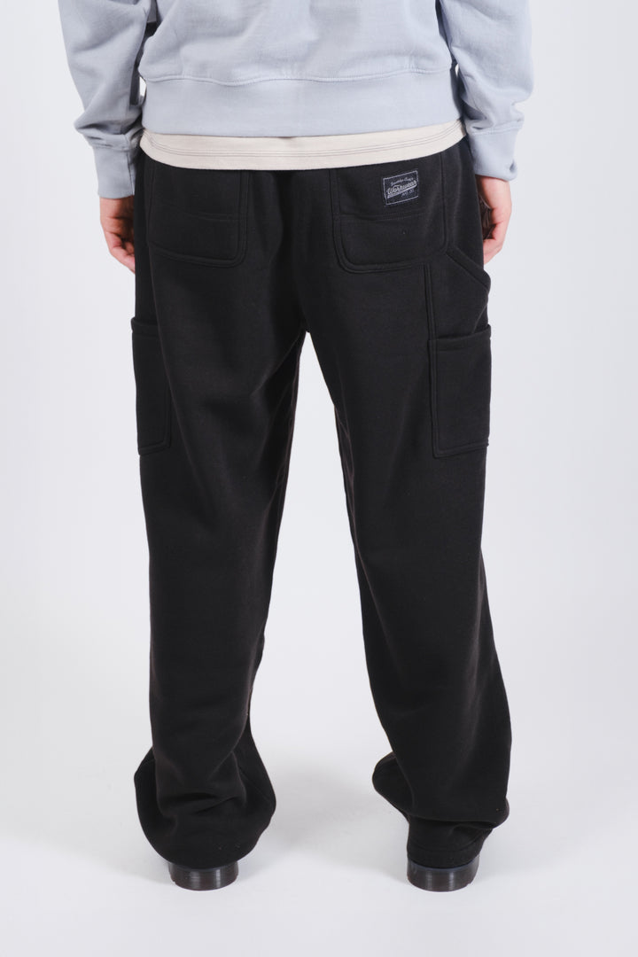 Stylish and functional fleece carpenter pants for men with durable poly fleece
#color_black