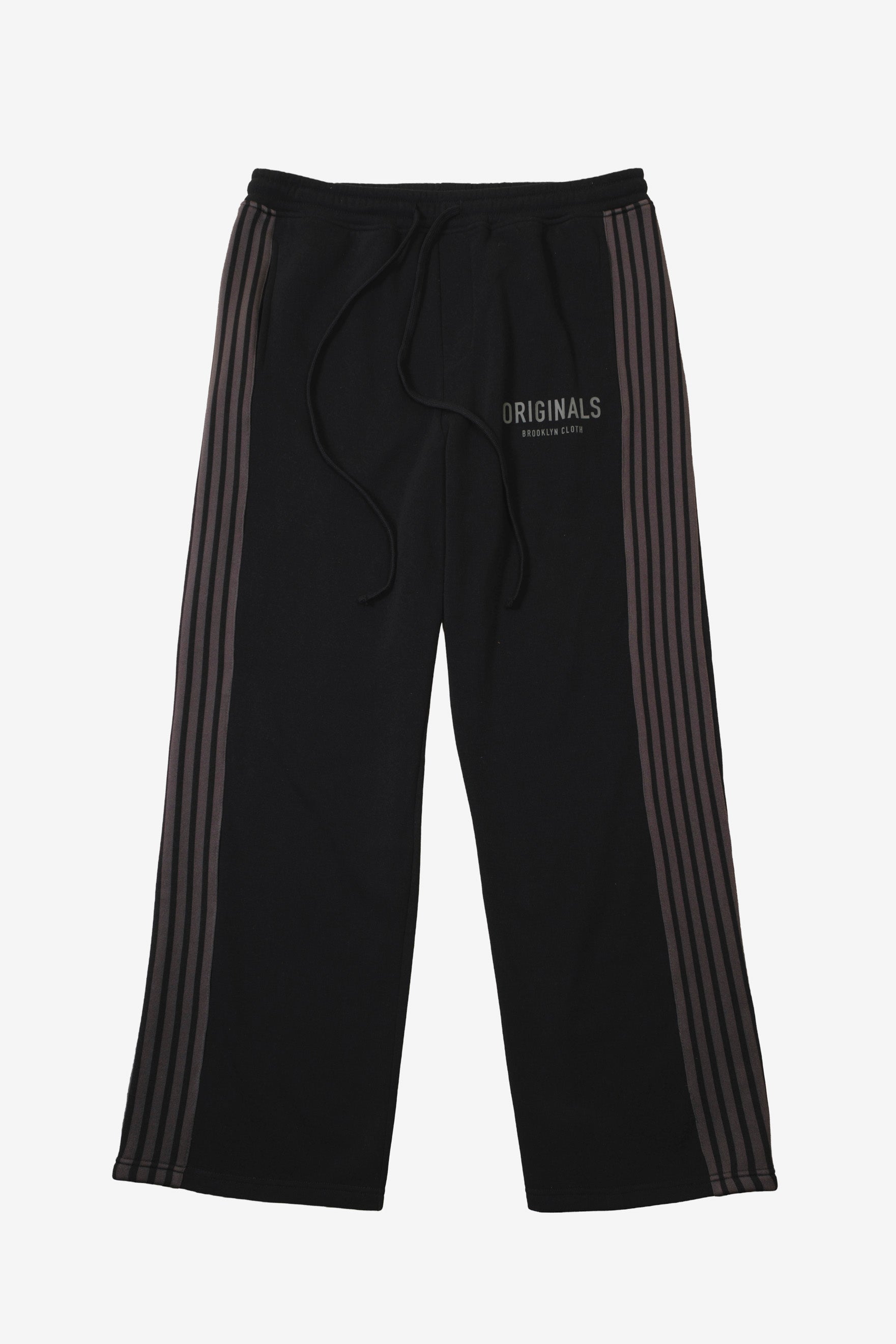Men's Back Originals pique track pant made from Poly Fleece and have a drawstring waist and Originals logo on left thigh
 #color_black