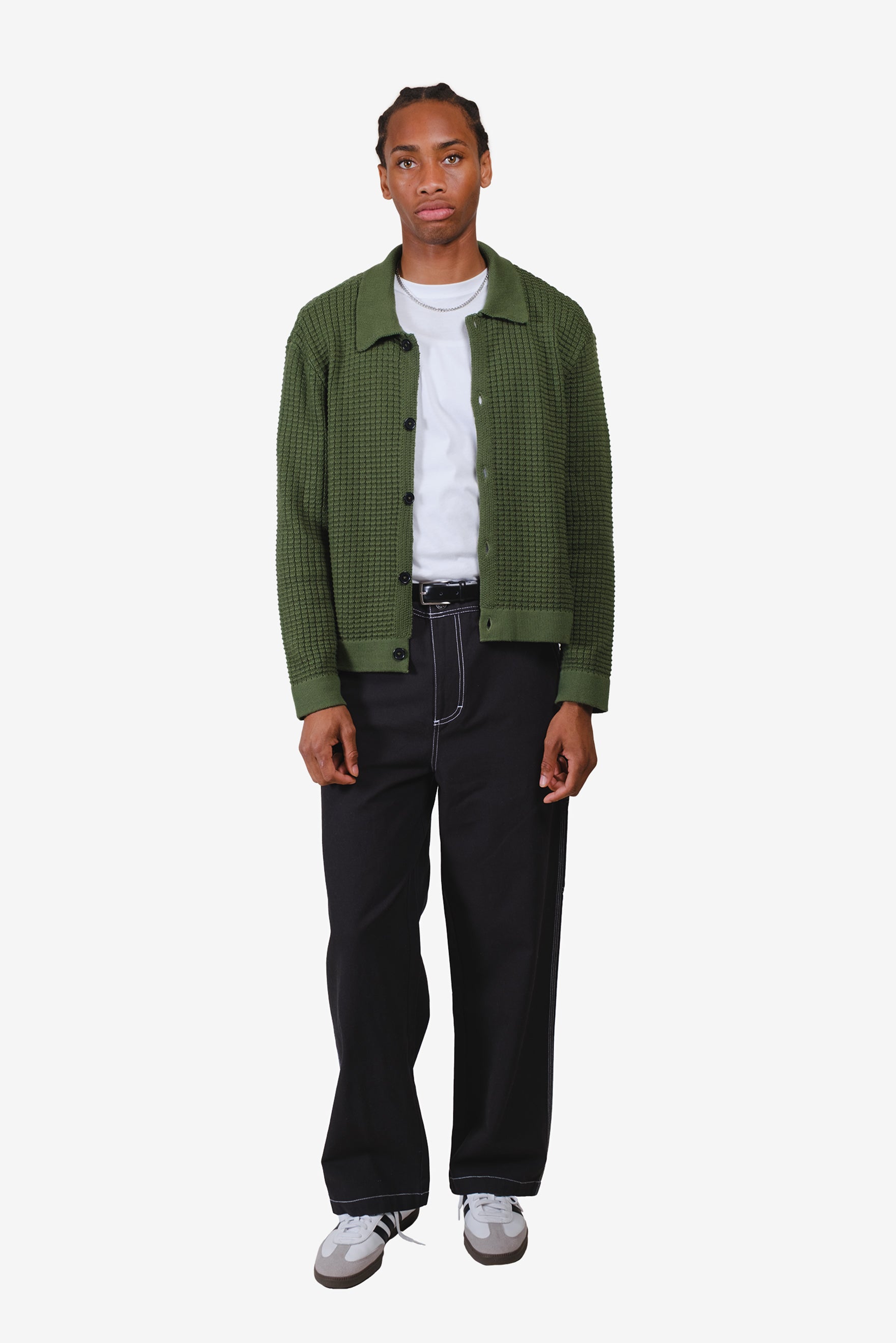Back Elastic Waist Canvas Pant
