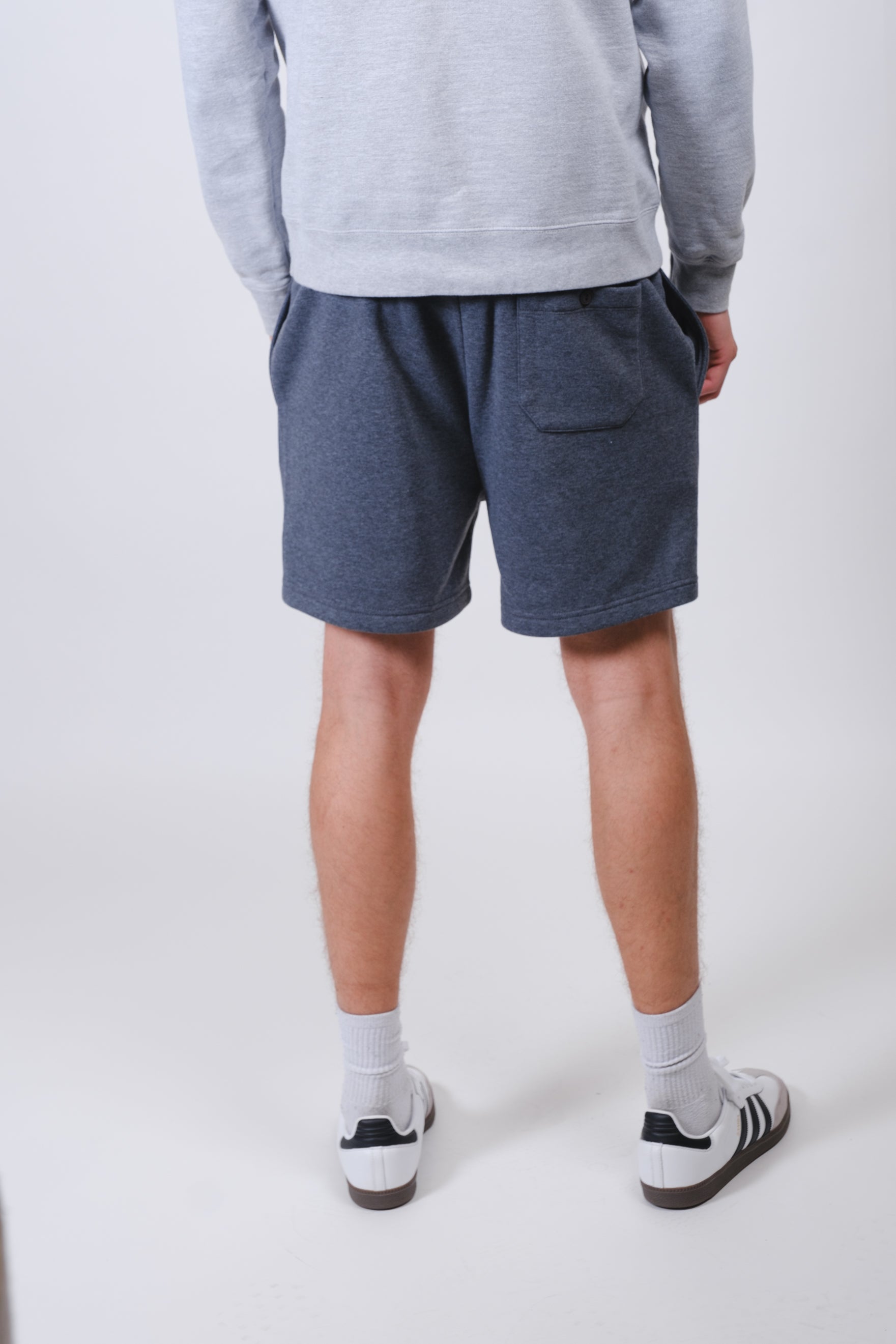 Everyday comfort 2 Pack Fleece Shorts by Brooklyn Cloth
#color_pumice-stone/charcoal