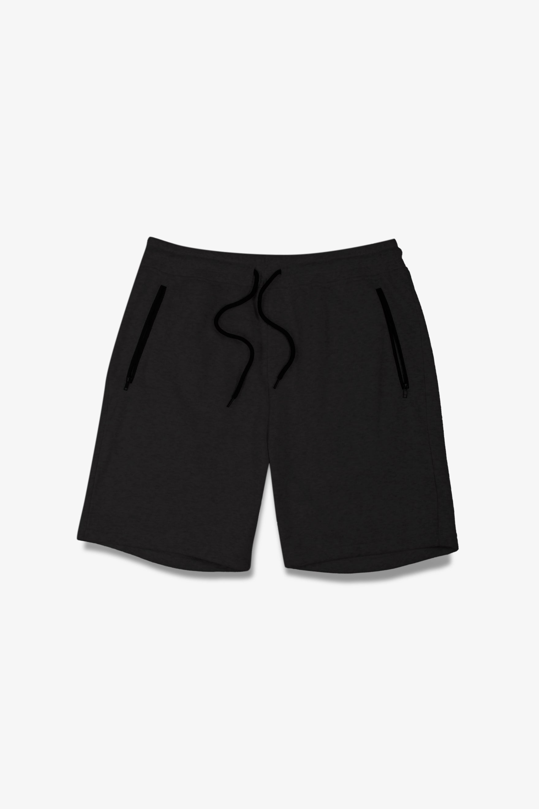 Men's fleece shorts featuring a 7 inch inseam with drawstring waist
#color_black