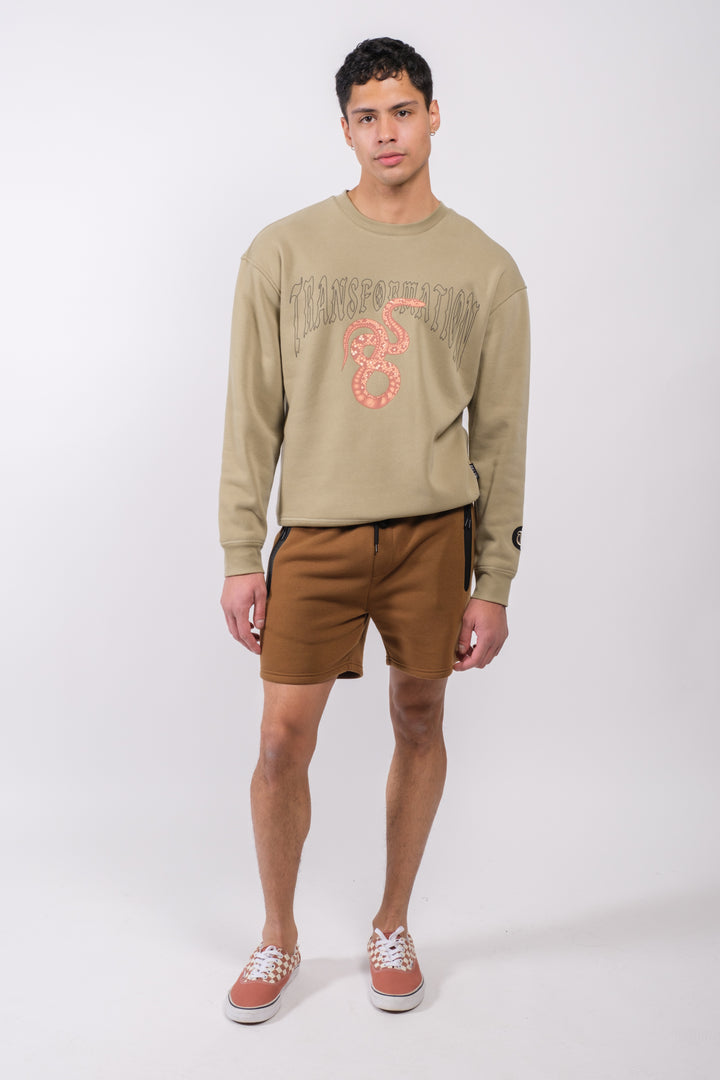 Men's stylish shorts with breathable fabric and zip pocket
#color_toffee