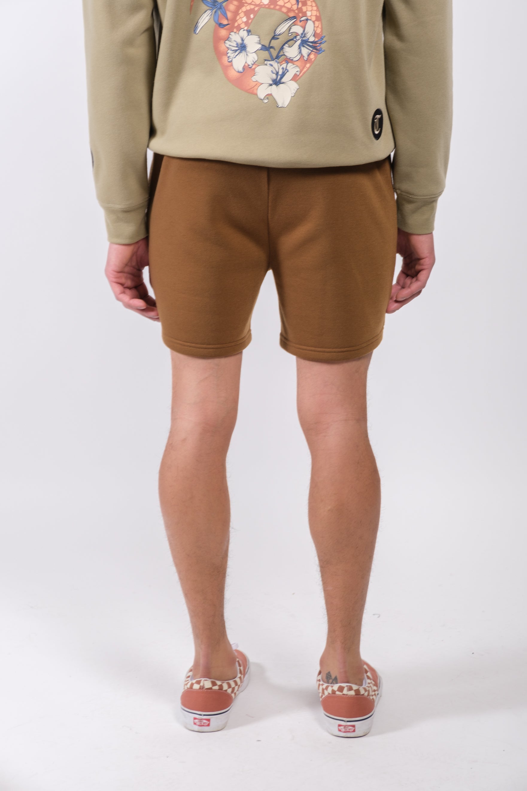 Brooklyn Cloth men's shorts with heat seal zip pocket 
#color_toffee