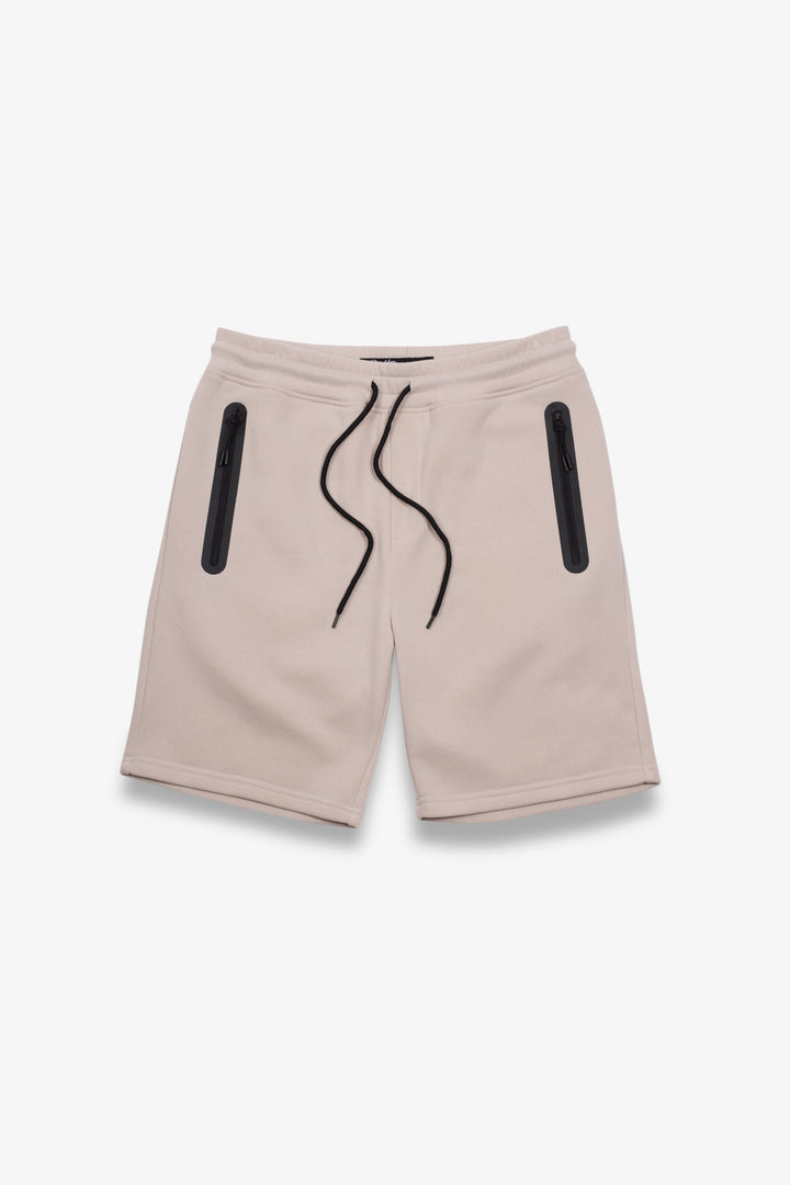 Comfy Men's Heat Seal Zip Pocket Shorts
#color_sand