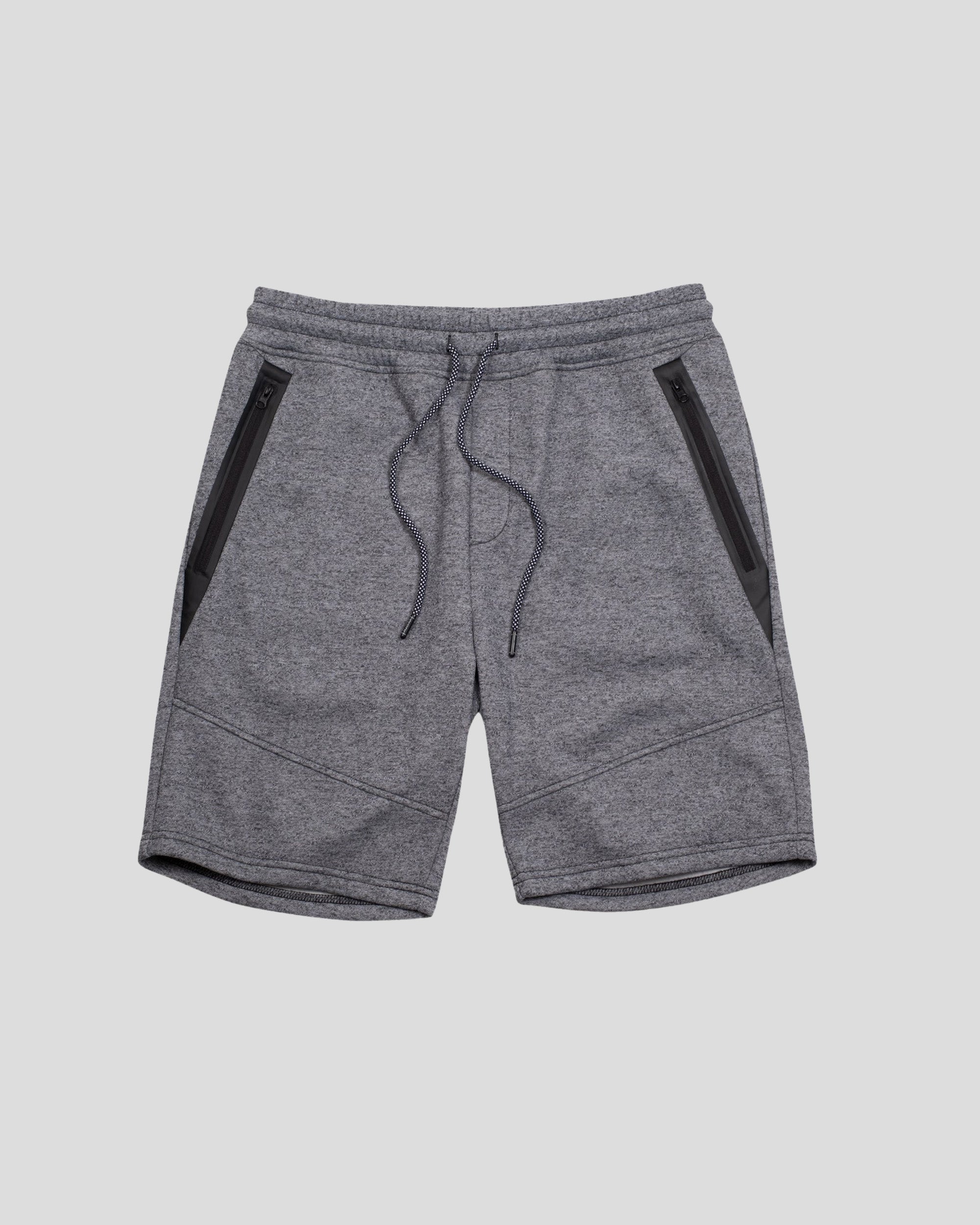 Diagonal Heat Seal Zip Shorts | Men's Shorts | Brooklyn Cloth