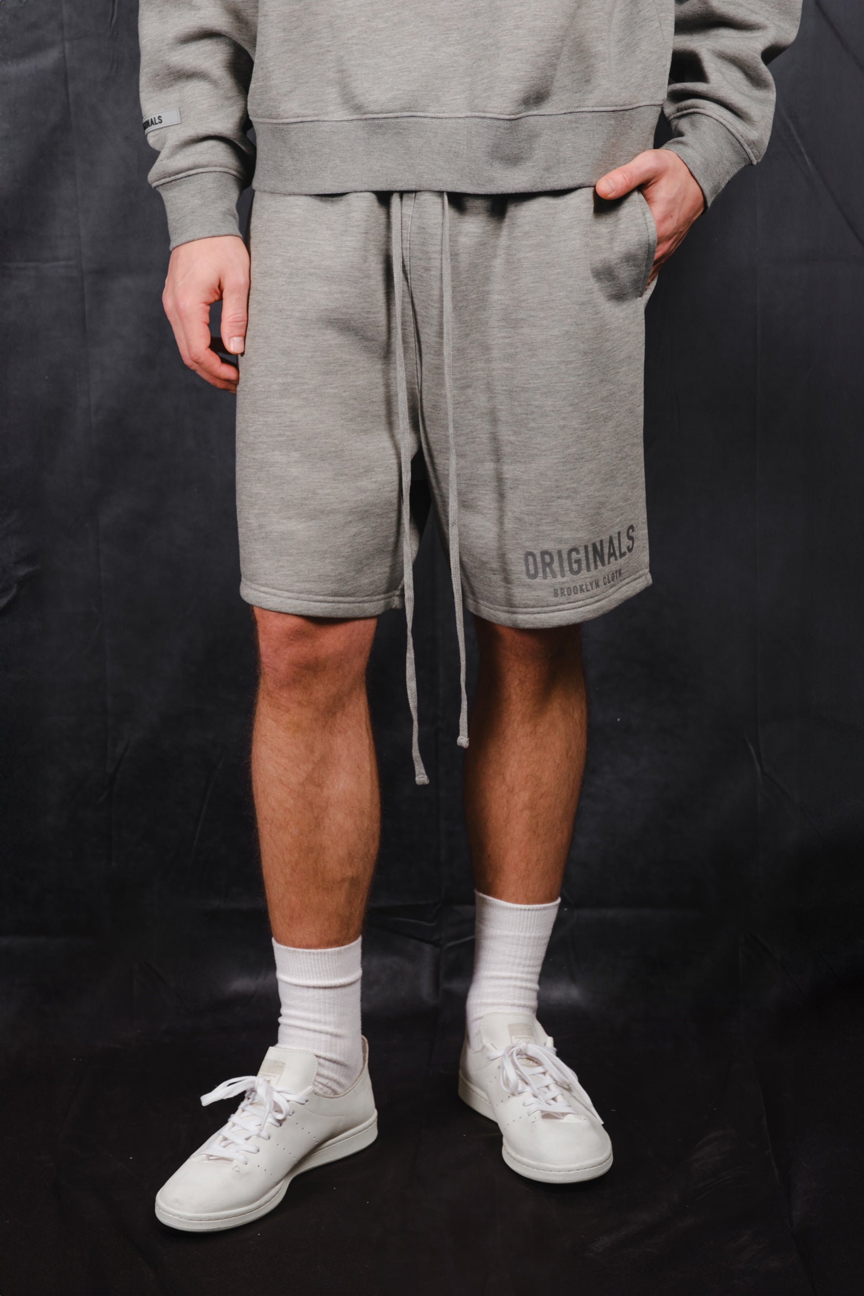 Men's Originals Fleece Shorts, perfect for casual style and comfort
#color_dark-oatmeal-heather
