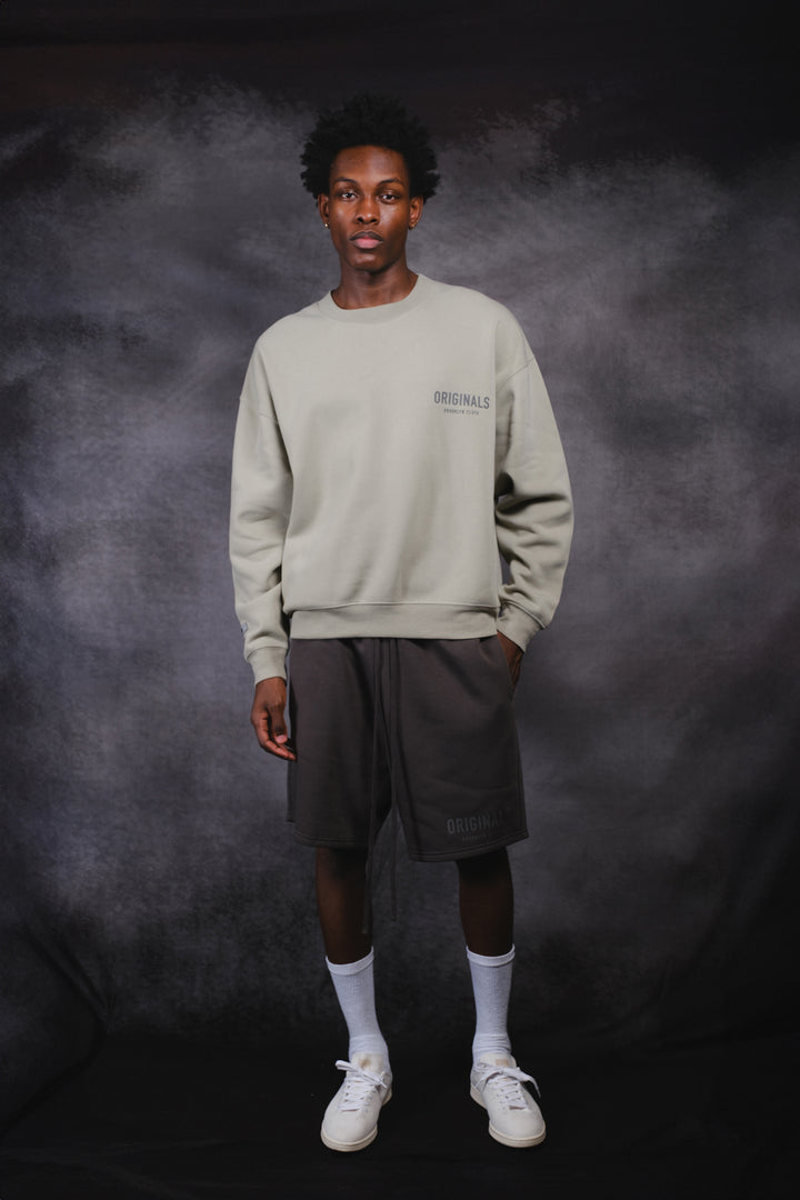 Originals Fleece Shorts with elasticated drawstring waist for custom fit
#color_dusty-black