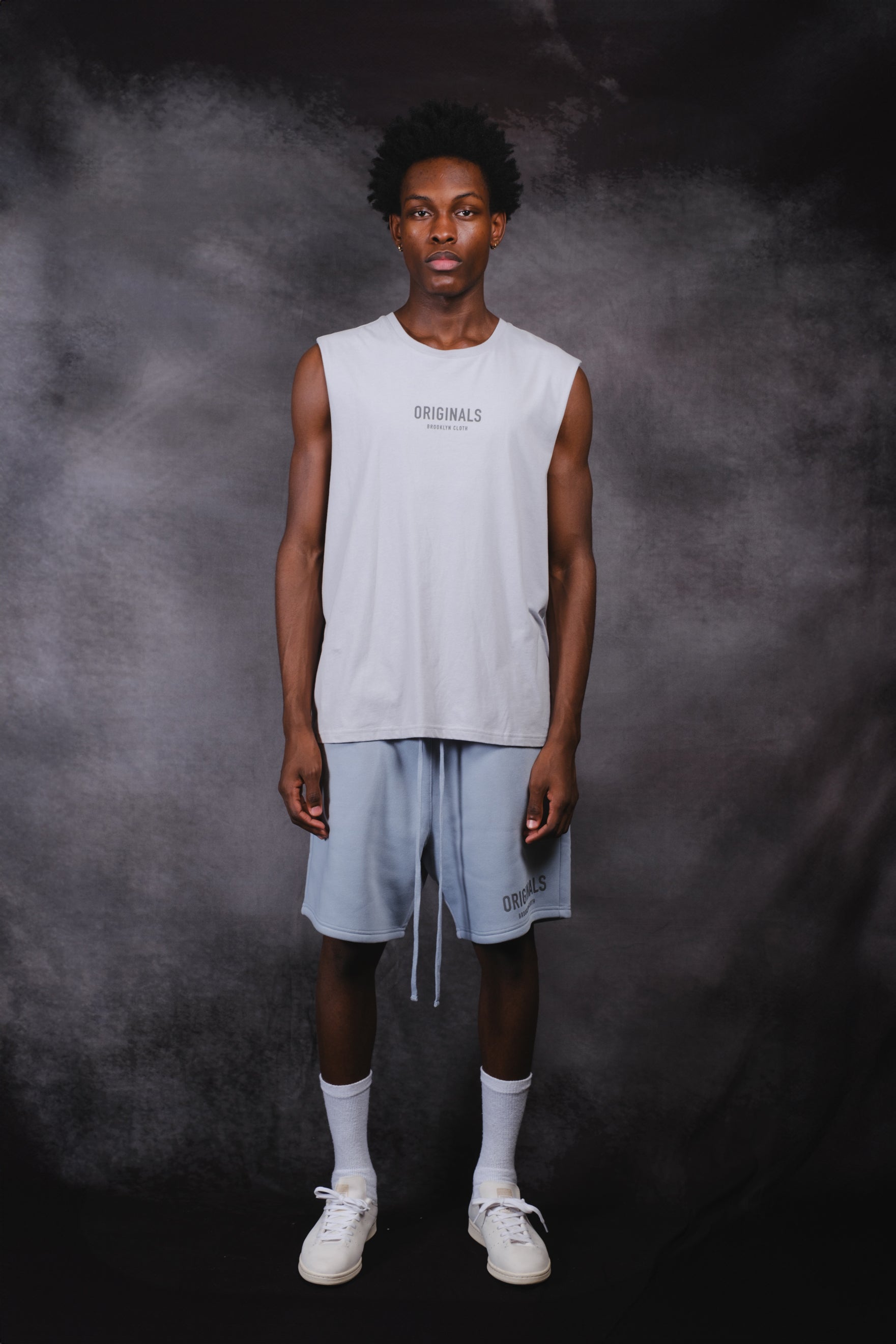 Soft, relaxed fit Originals Fleece Shorts with drawstring waist for men
#color_quarry