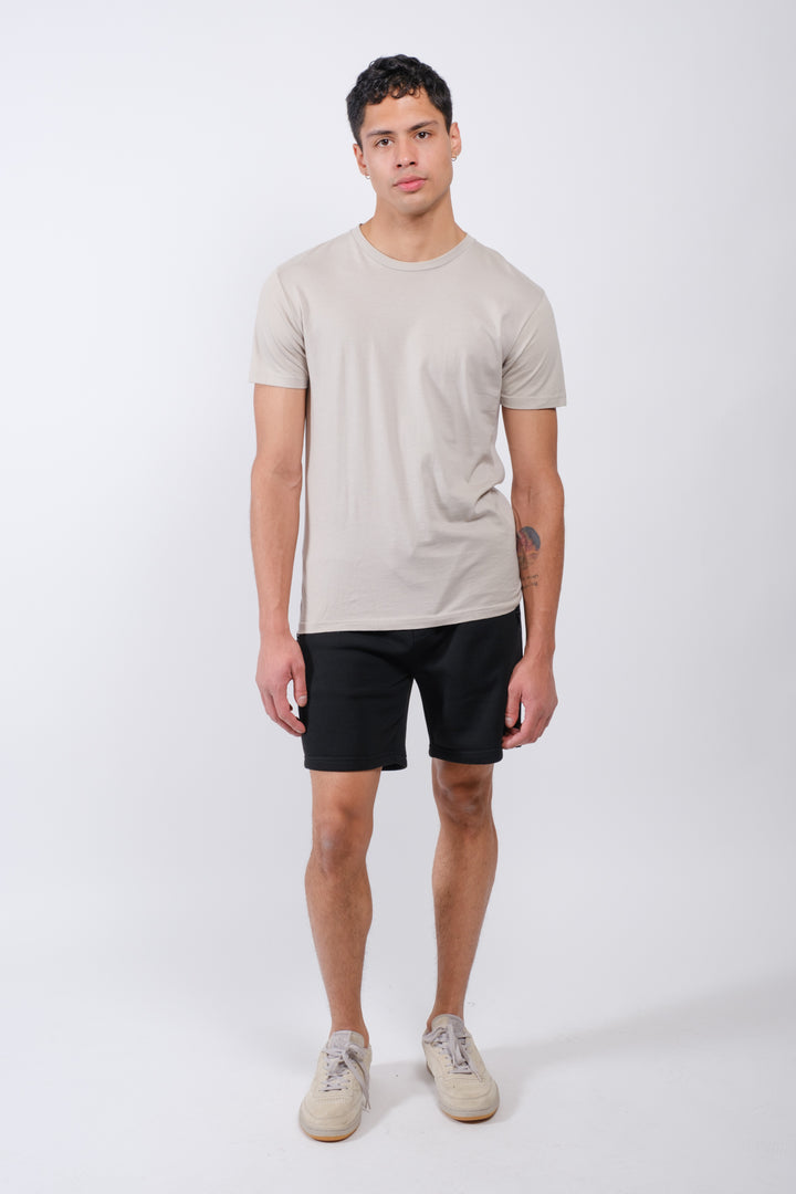 Brooklyn Cloth men’s fleece shorts featuring 5-inch inseam and zip pocket
#color_dusty-black