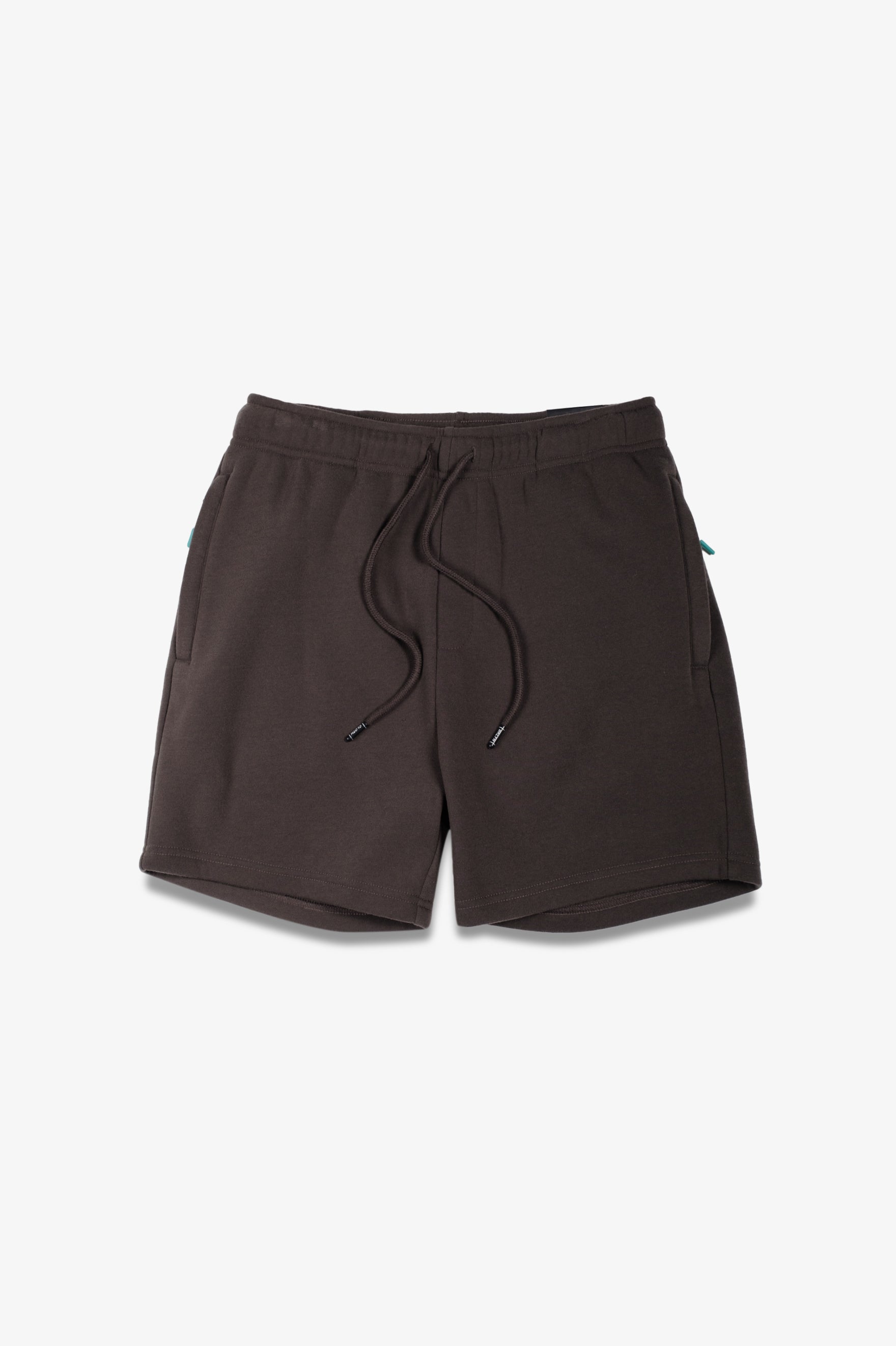5 inseam fleece shorts with zip pocket, designed for men
#color_dusty-black