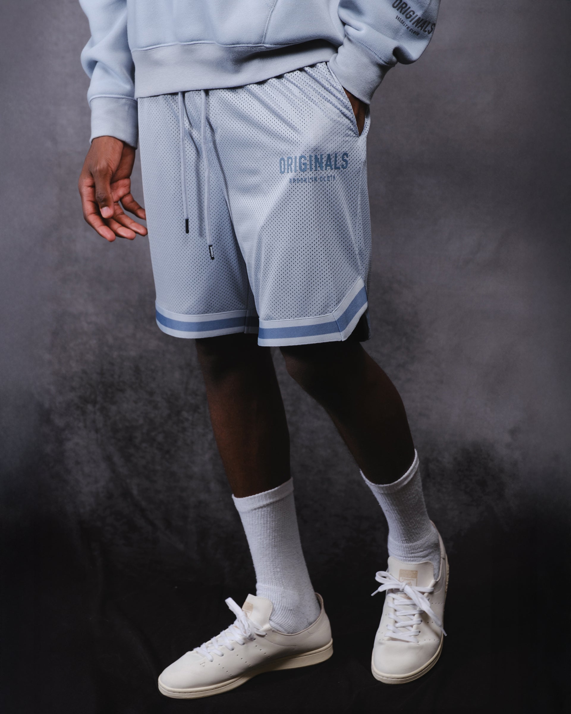 Men's Originals Retro Mesh Shorts with breathable fabric and relaxed fit
#color_quarry