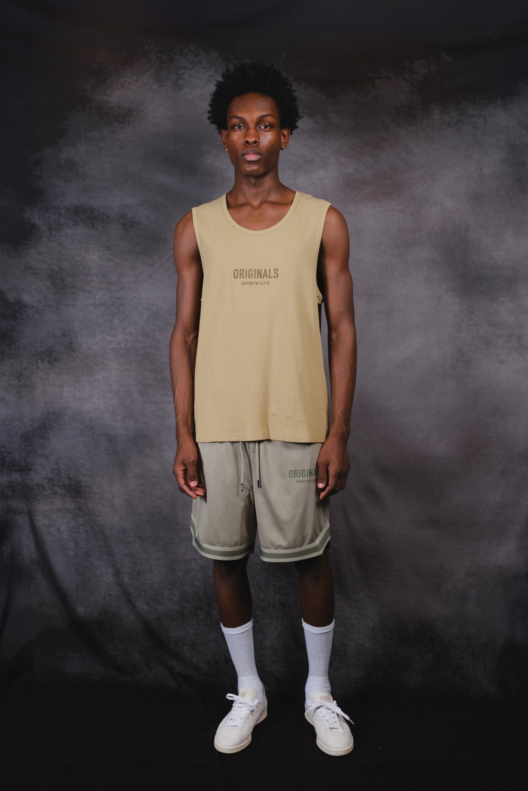 Classic men’s Originals Retro Mesh Shorts with comfortable stretch waist
#color_sage