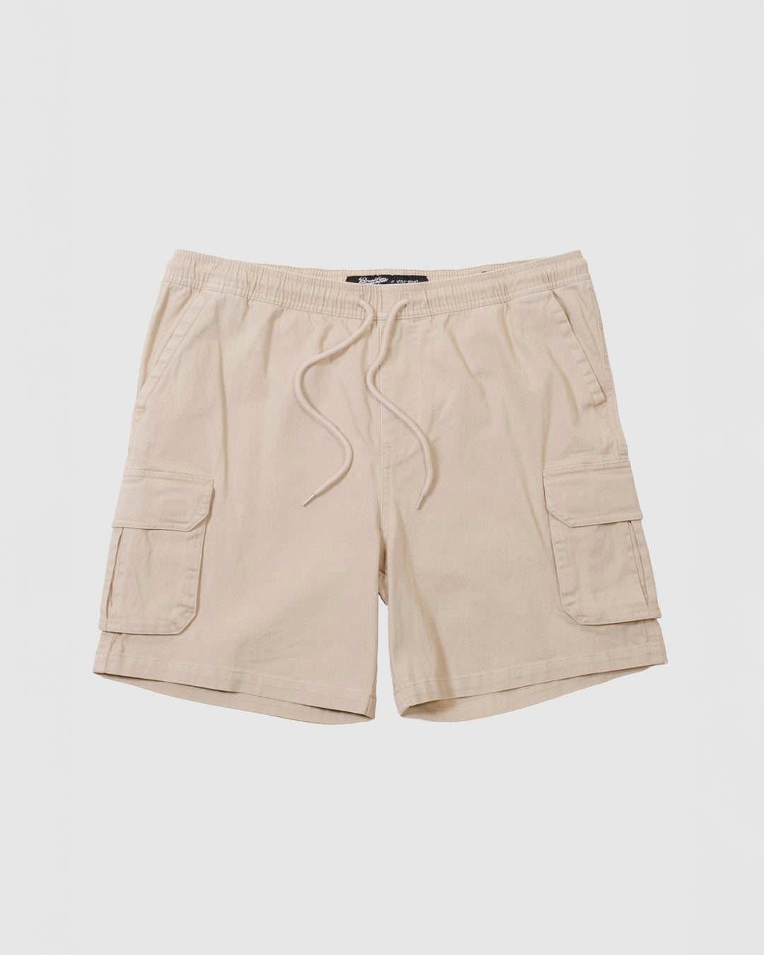 Washed Twill Cargo Short - Khaki