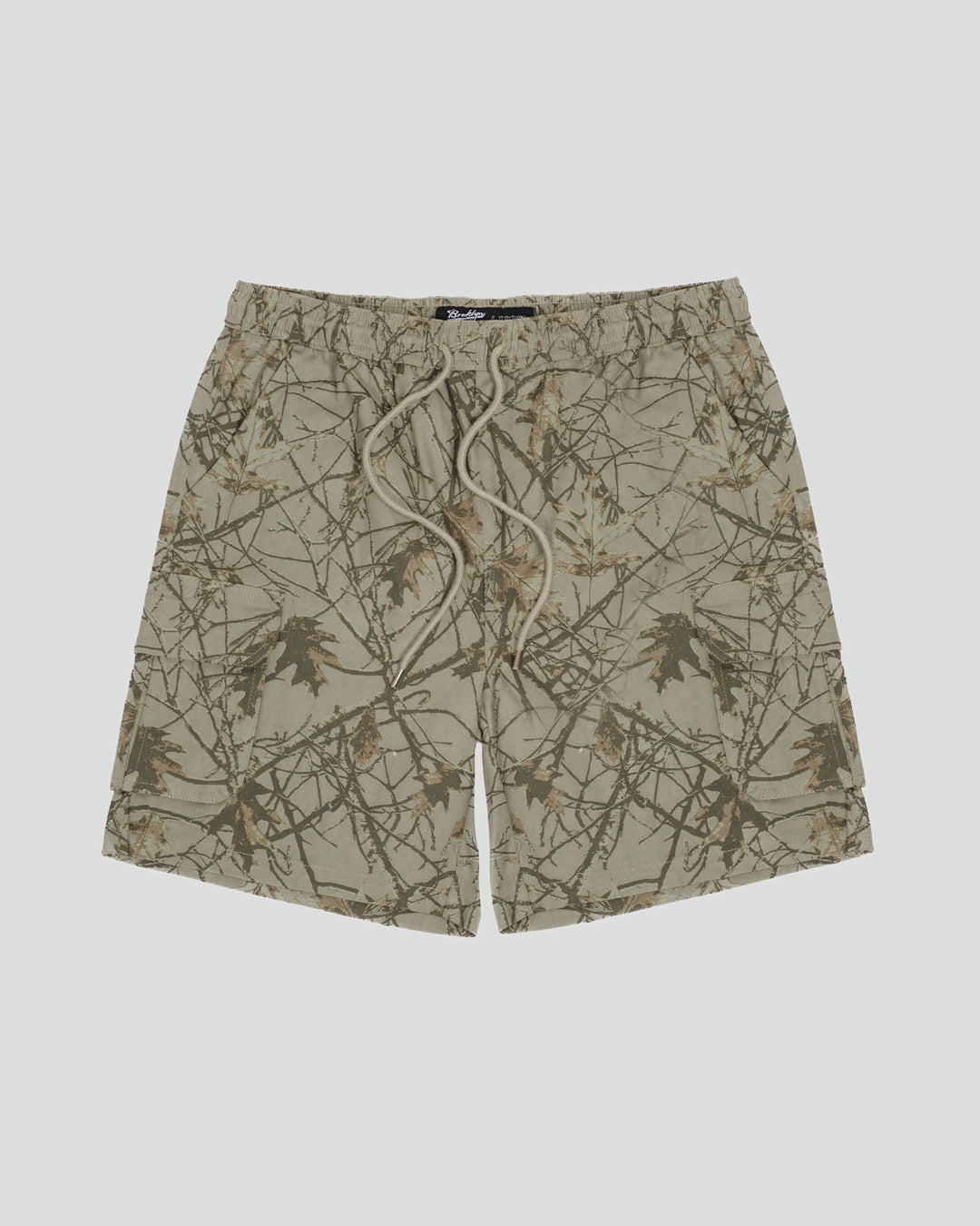 Washed Twill Cargo Short - Olive Tree Camo