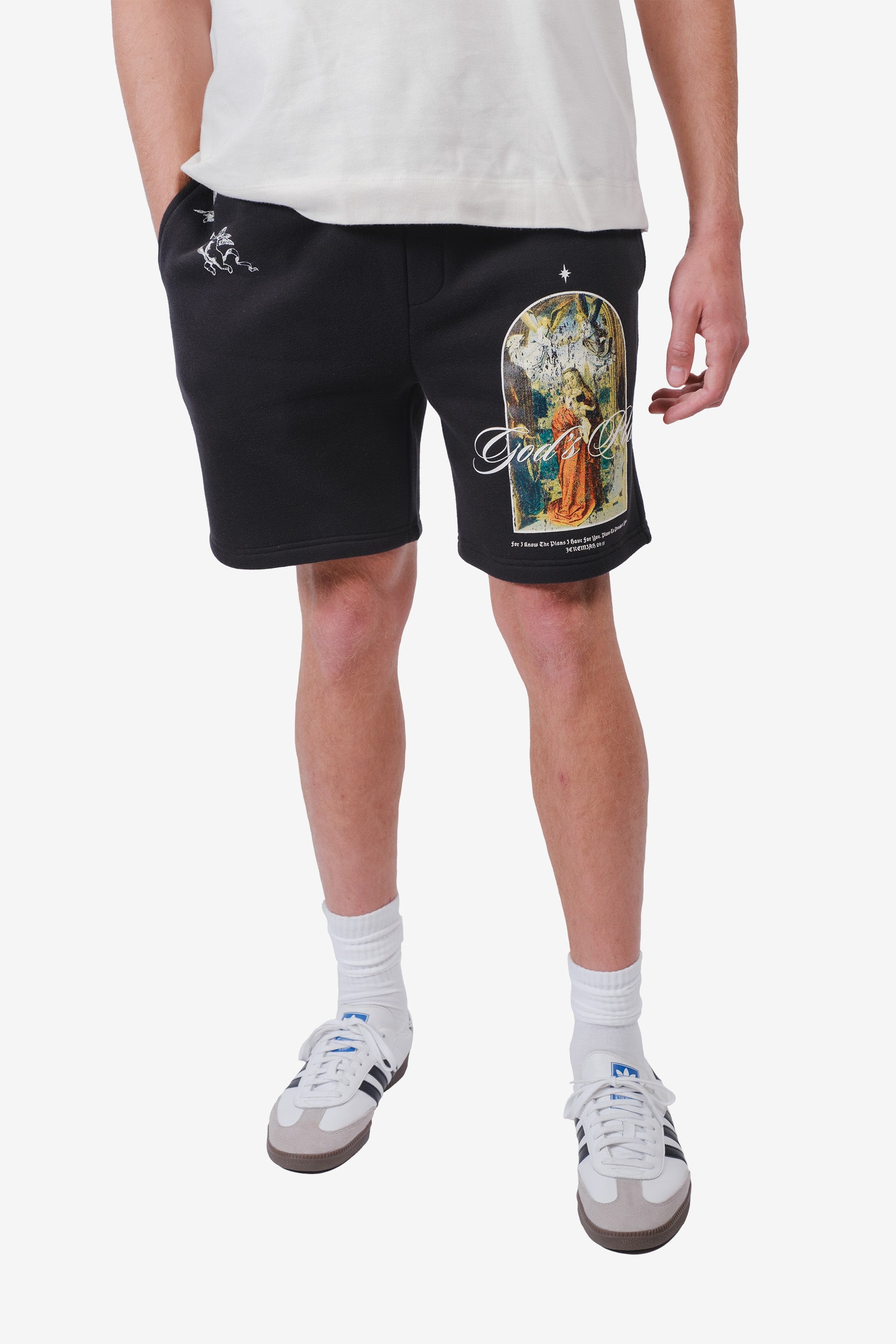 Heavy Weight God's Plan Fleece Short