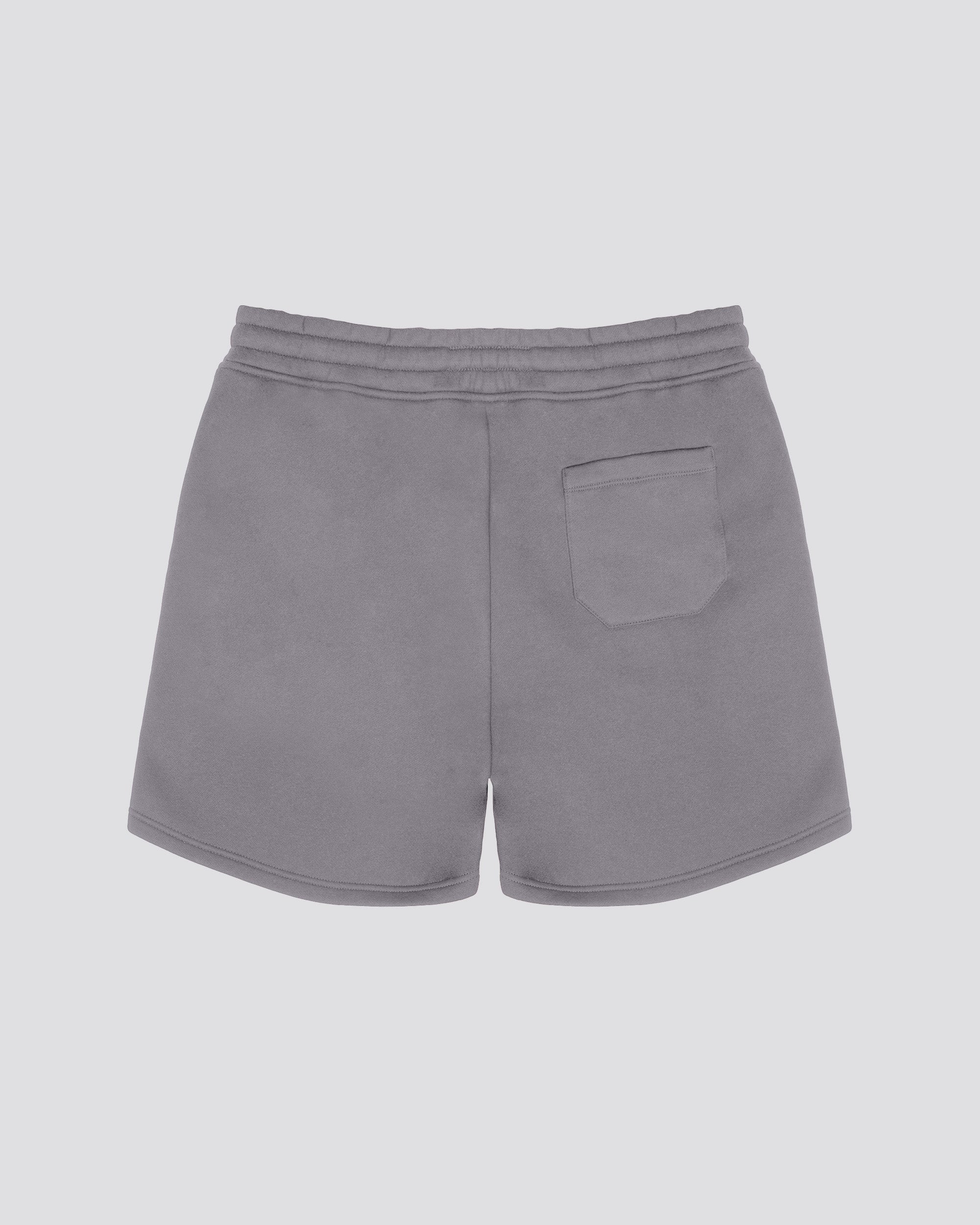 5" Heavy Weight Fleece Shorts in Steel grey
