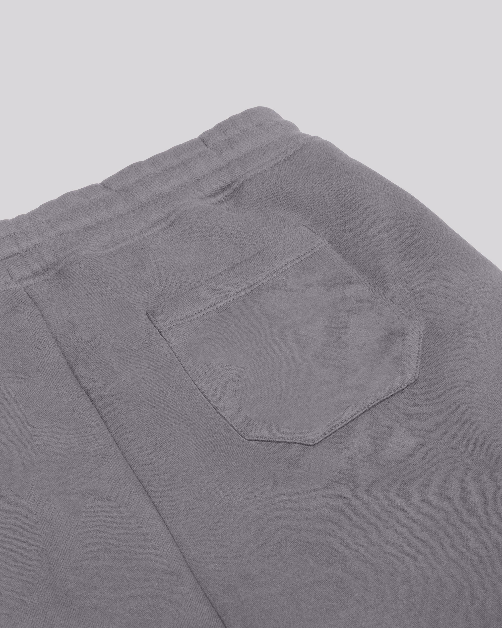 5" Heavy Weight Fleece Shorts in Steel grey