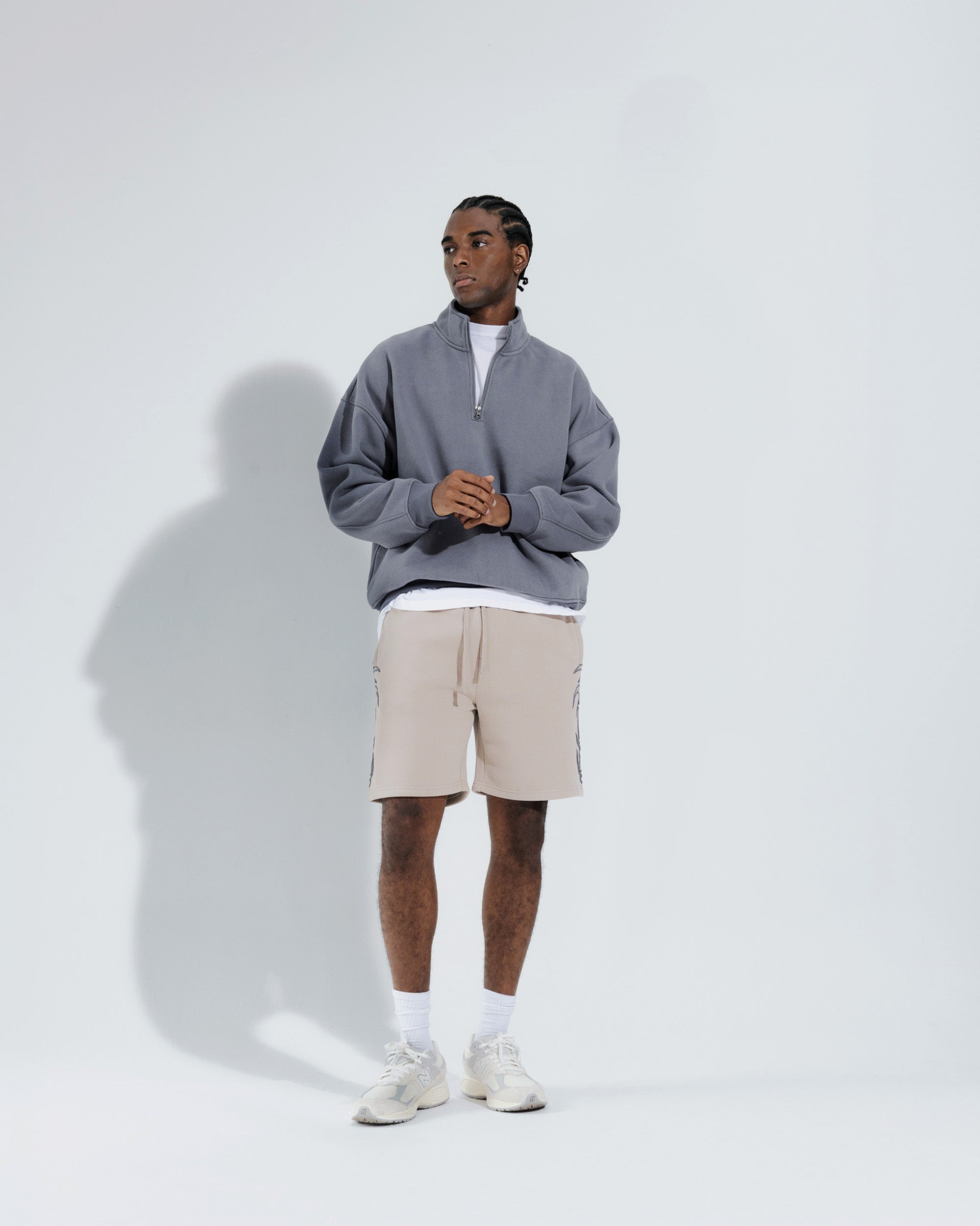 Insanity Shorts in Pumice stone