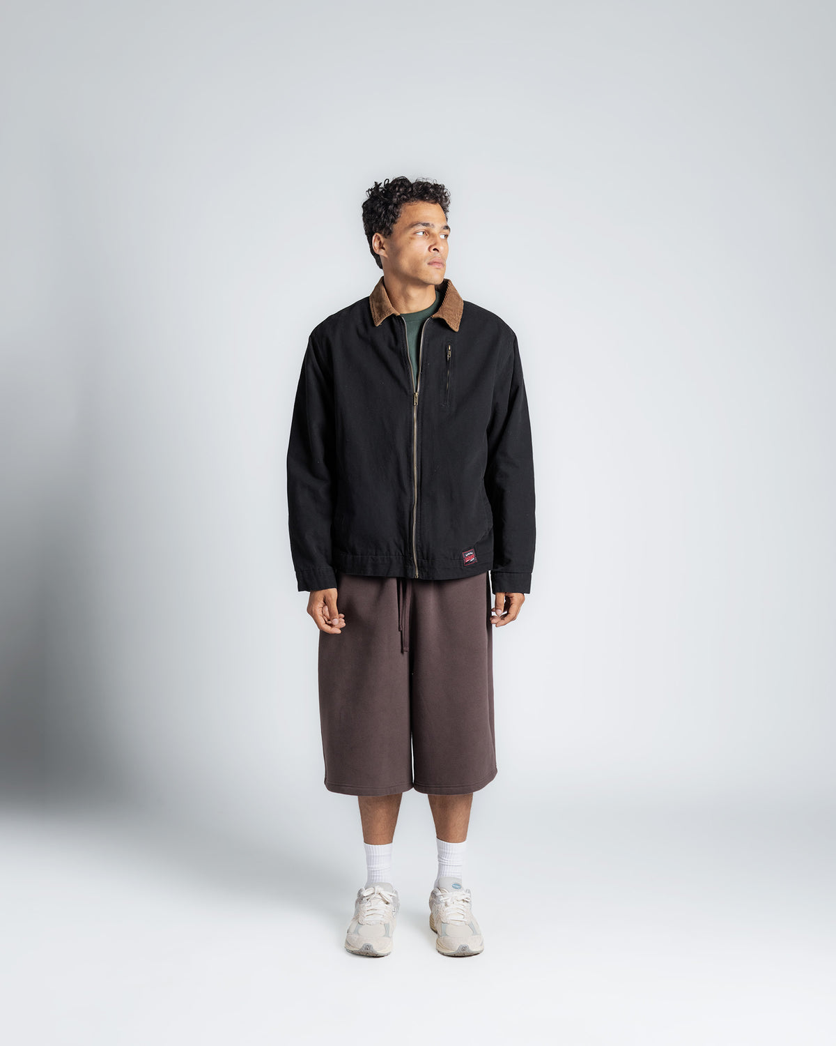 The Daily Oversized Sweatshort in Brown