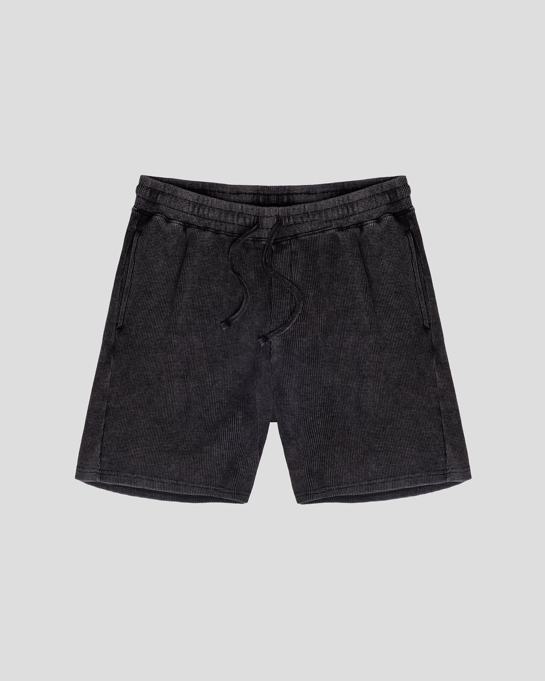 7" Waffle Knit Short - Black