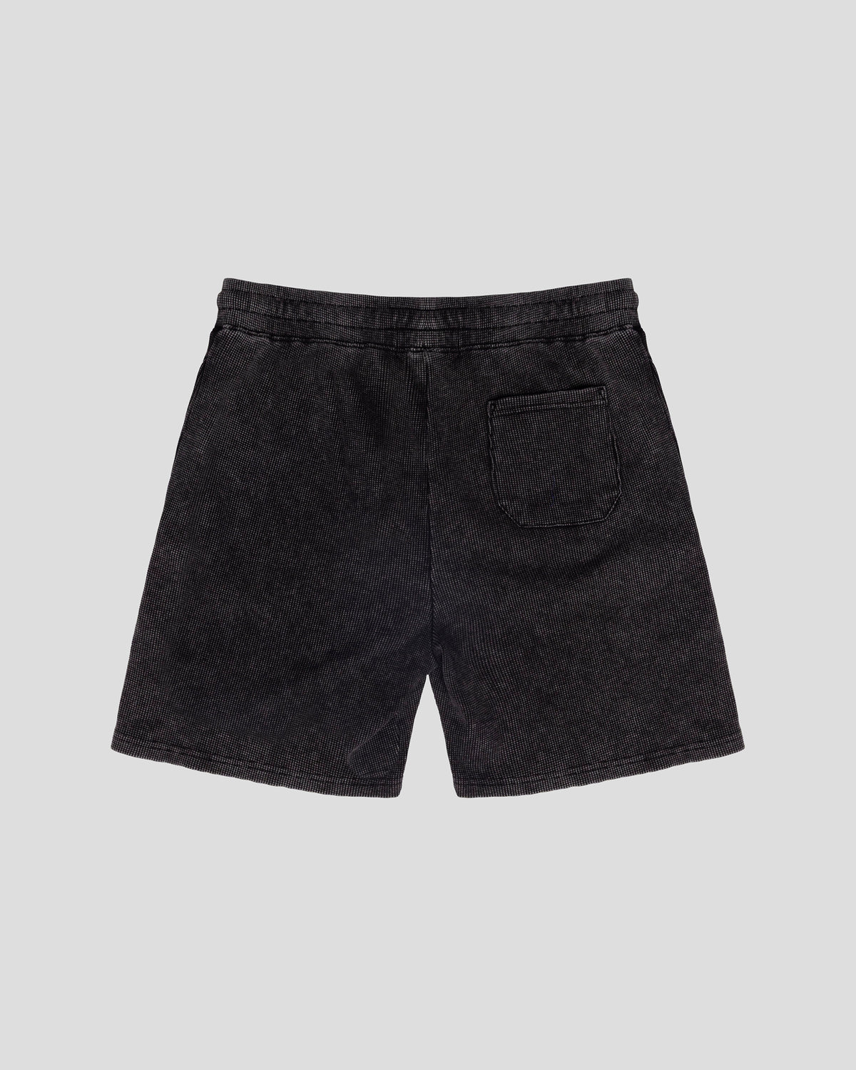 7" Waffle Knit Short in Black