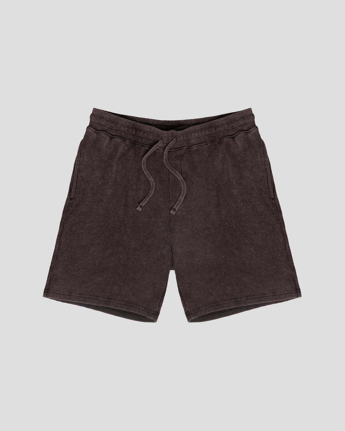 7" Waffle Knit Short in Brown