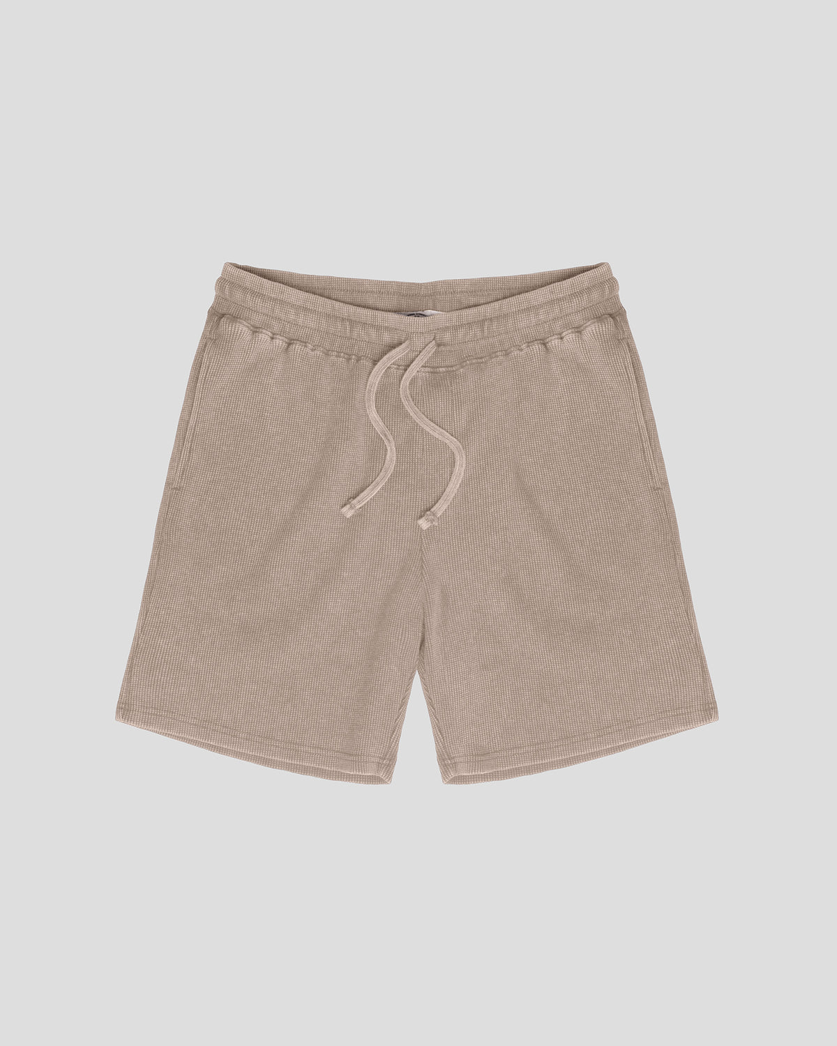 7" Waffle Knit Short in Pumice stone