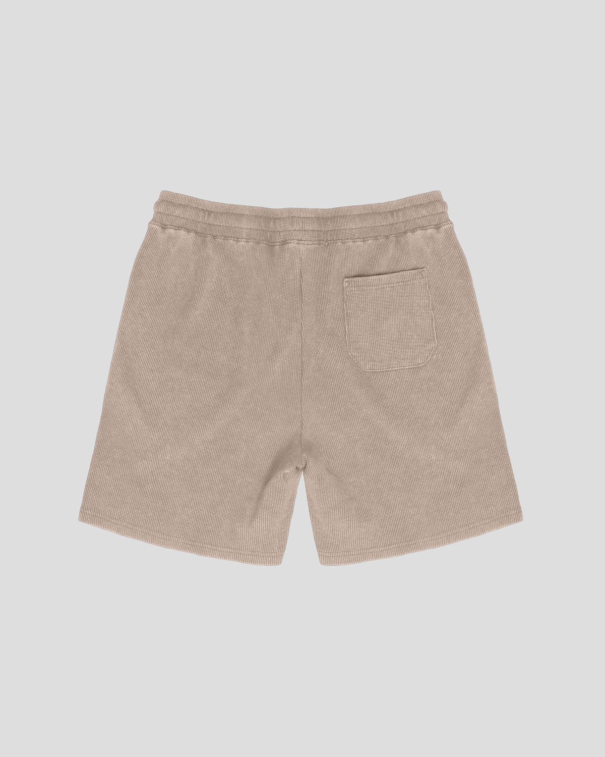 7" Waffle Knit Short in Pumice stone