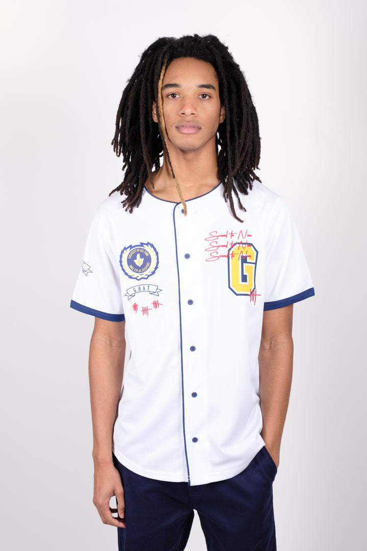 Goat Baseball Jersey
#color_white