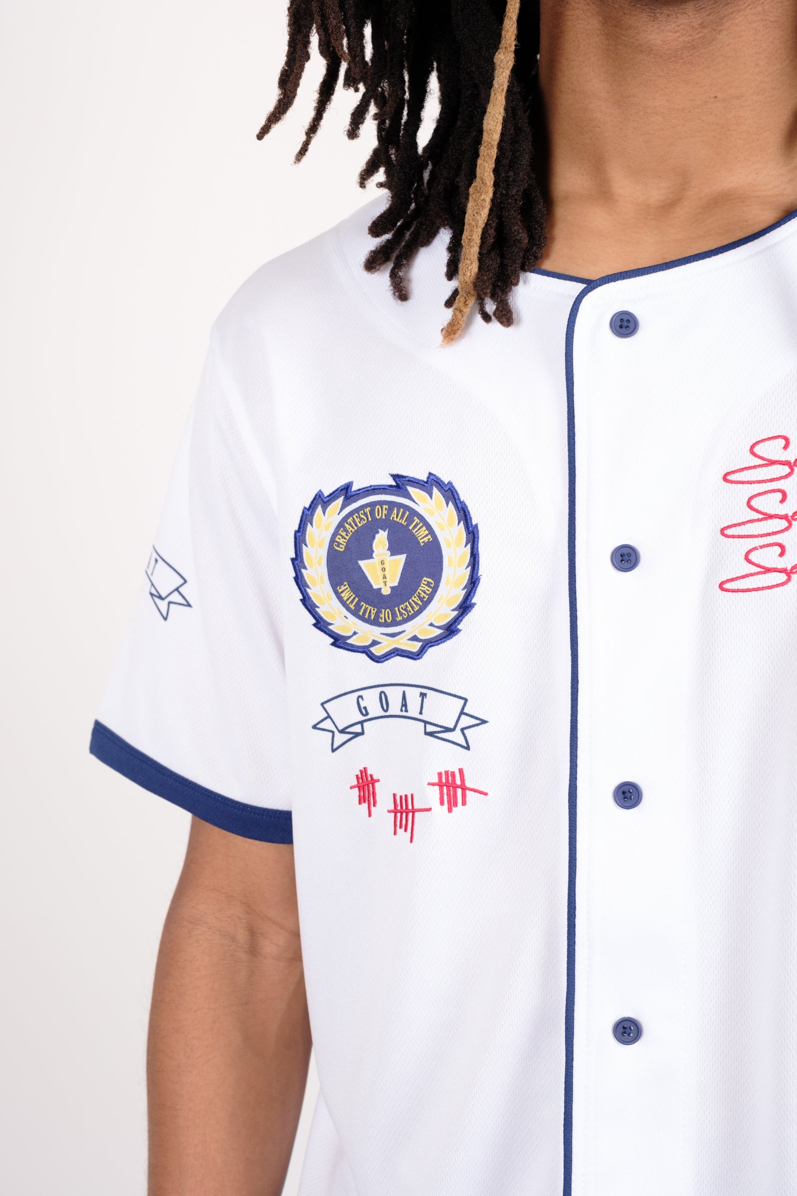 Goat Men's Baseball Jersey
#color_white
