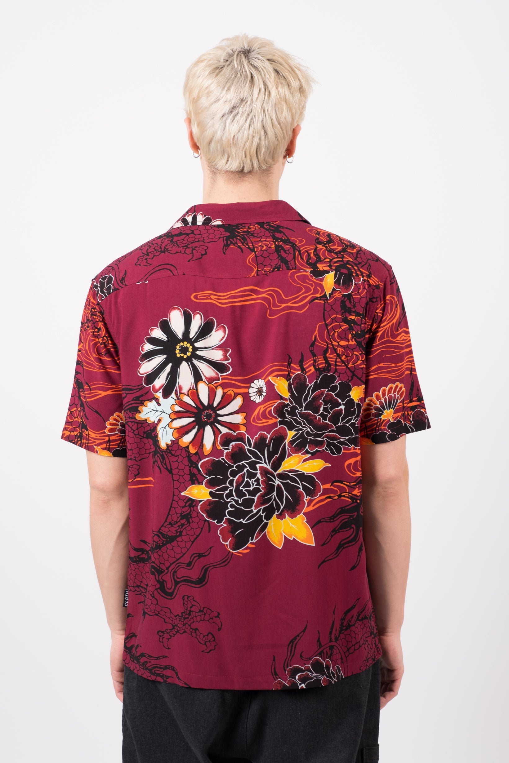 Brushed Florals Rayon Shirt