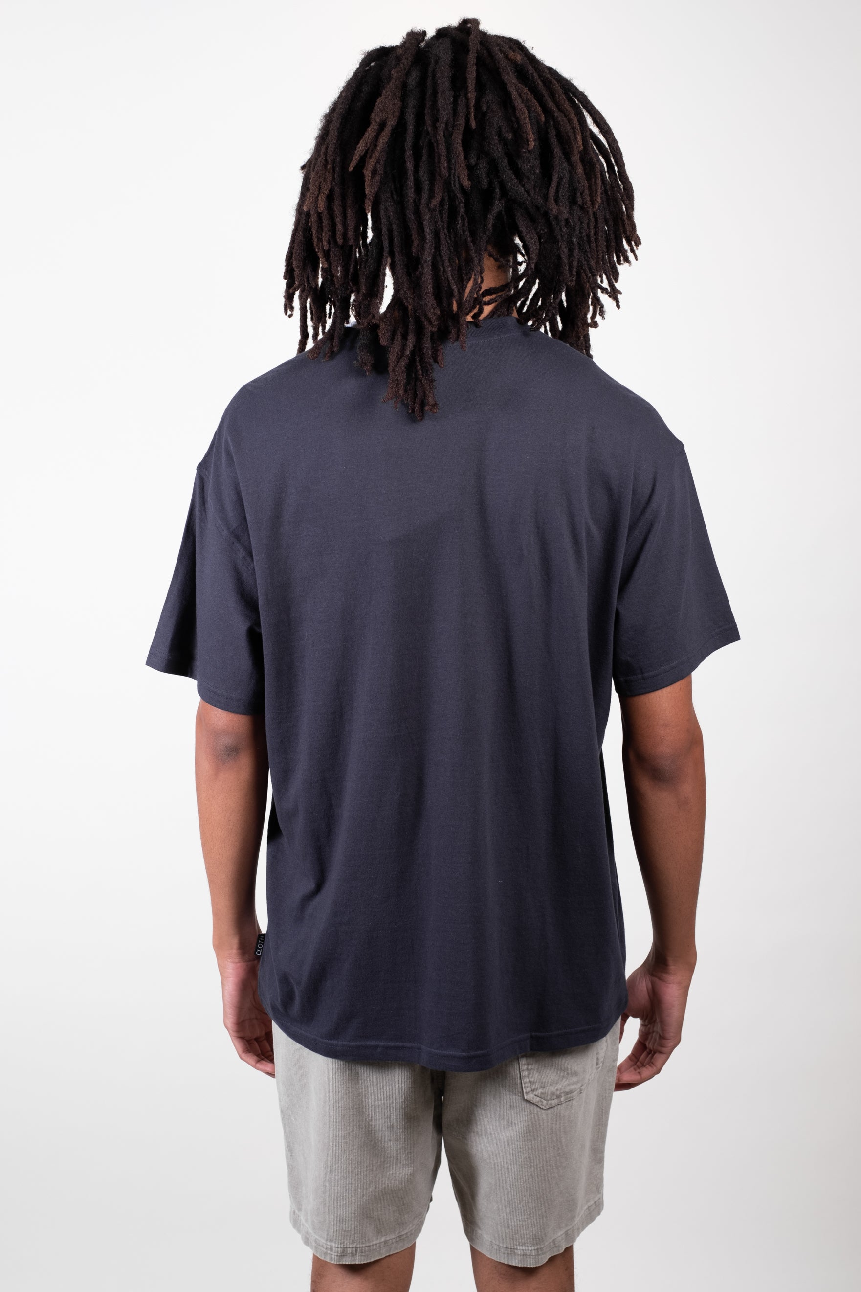 Boxy LA Varsity Tee with a relaxed fit
#color_french navy