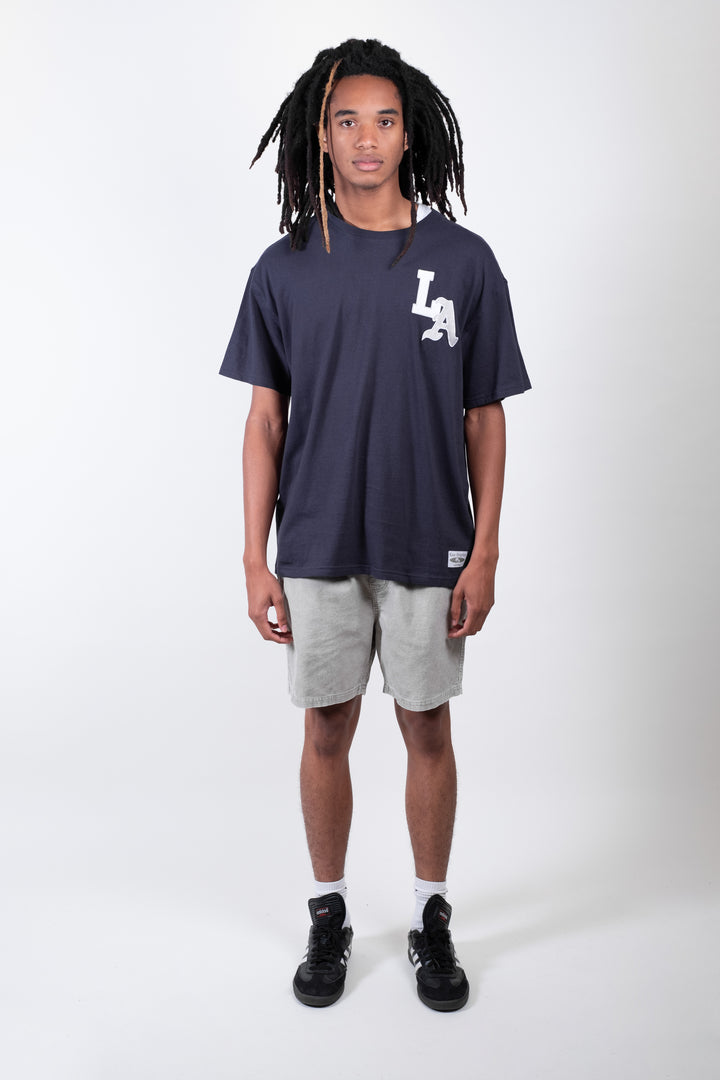 Comfortable Boxy LA Varsity Tee