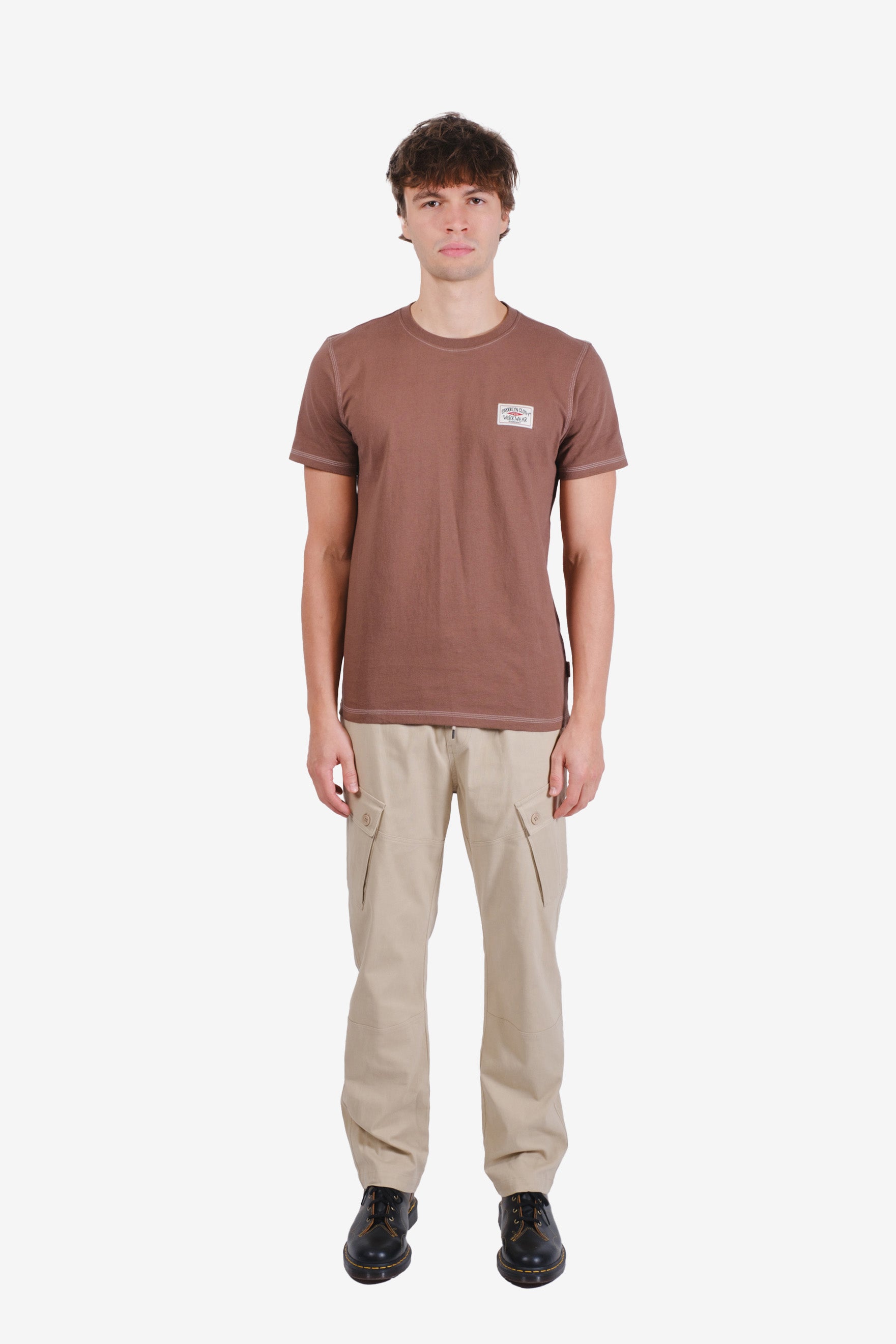 250 GSM oversized cotton crewneck with contrast stitching
#color_brown