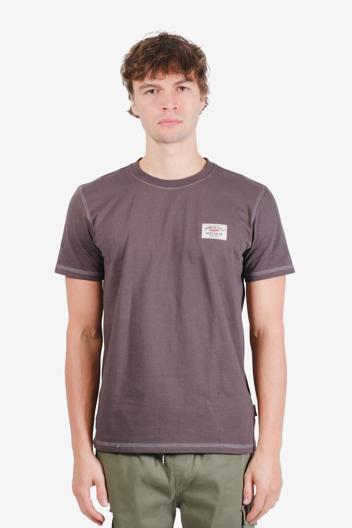 Oversized cotton crewneck with subtle contrast stitching 
#color_dusty-black