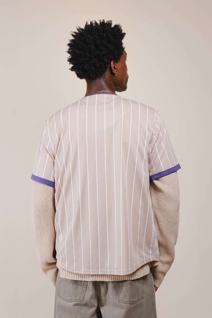 Pinstripe Baseball Jersey
#color_sand