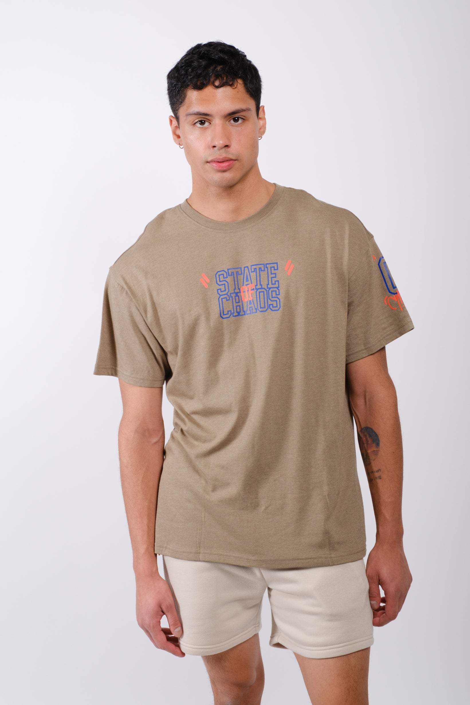 State of Chaos Boxy Tee
#color_olive