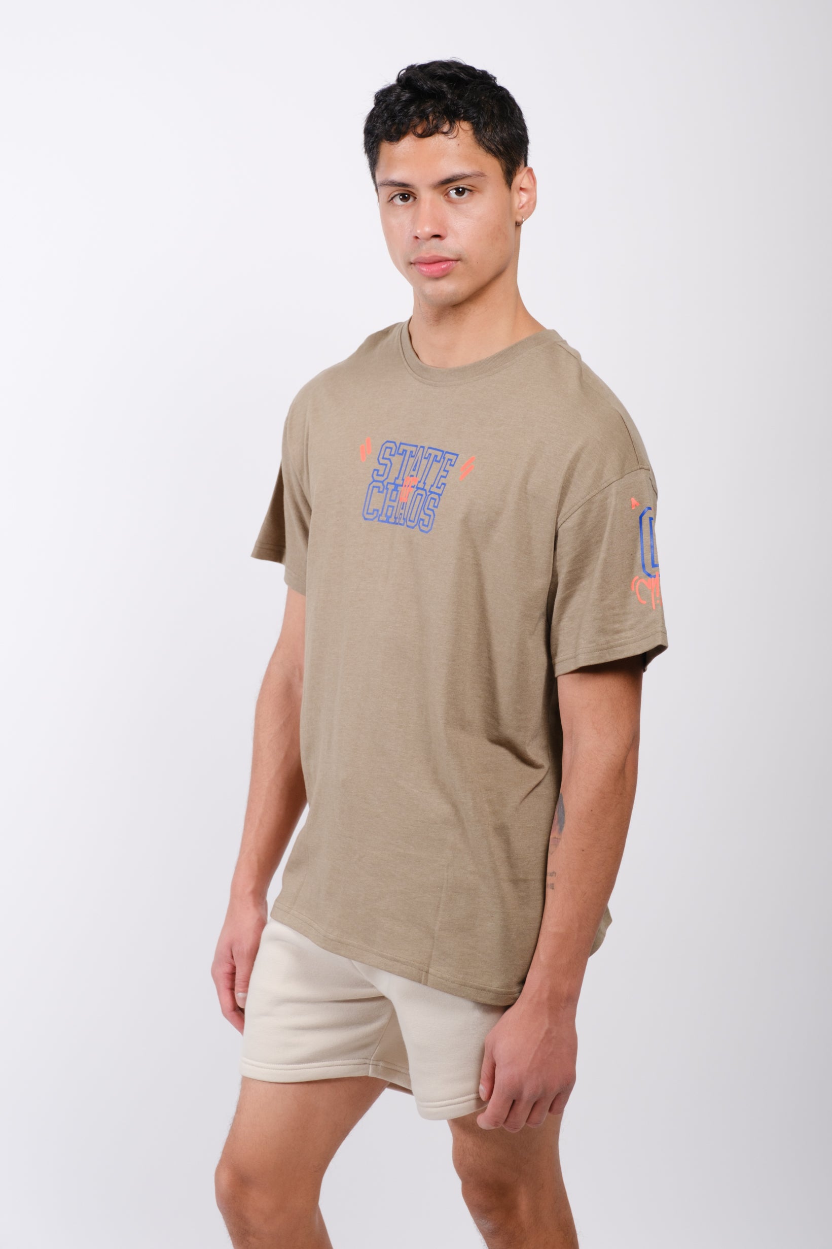 State of Chaos Boxy Tee
#color_olive