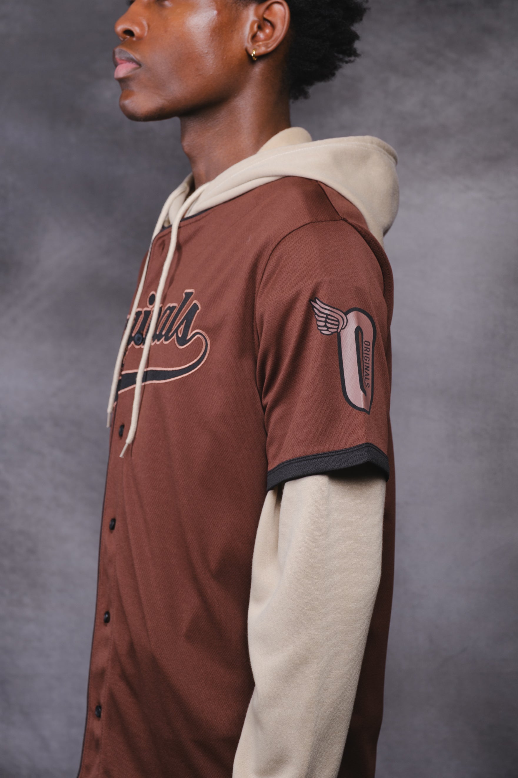 Relaxed fit Originals baseball jersey for men
#color_dark-mocha