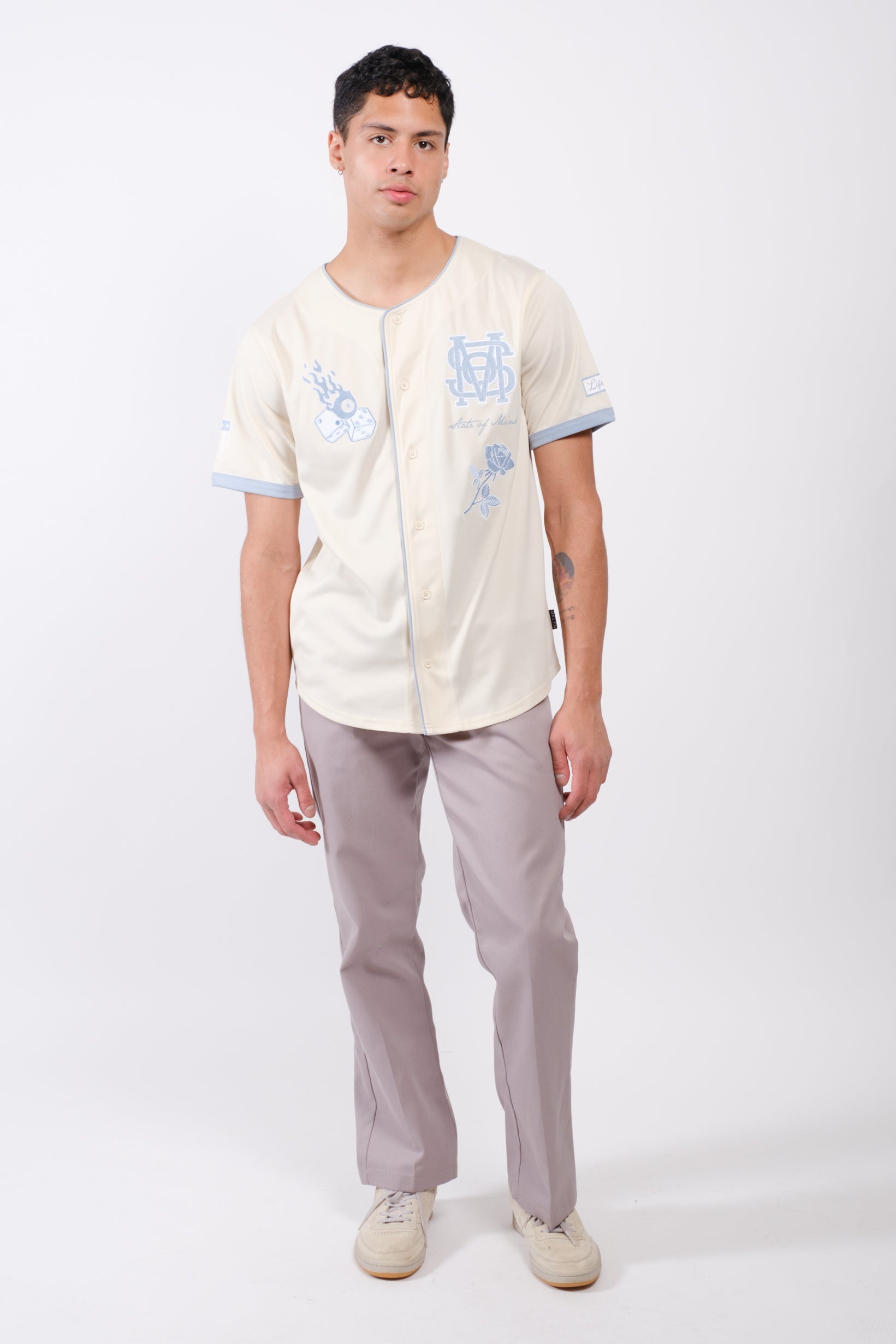 Trendy State of Mind Baseball Jersey #color_cream