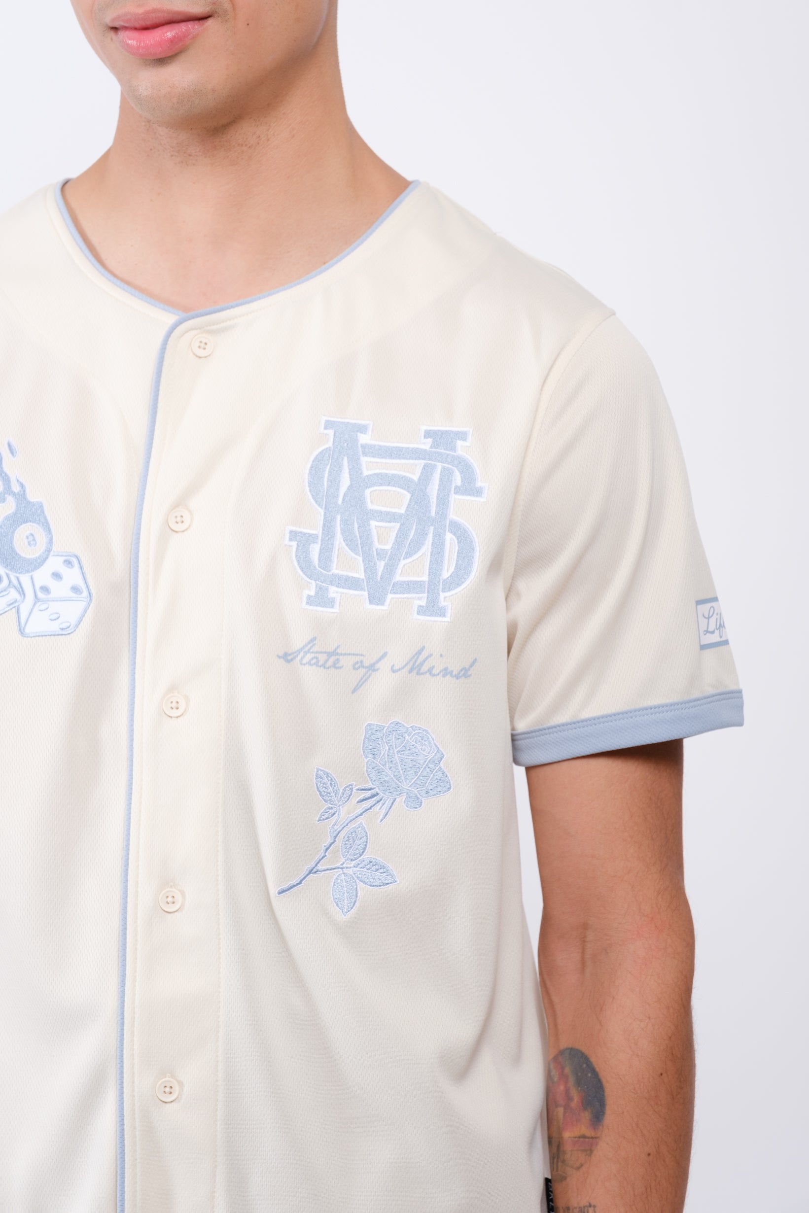 Classy State of Mind Baseball Jersey #color_cream