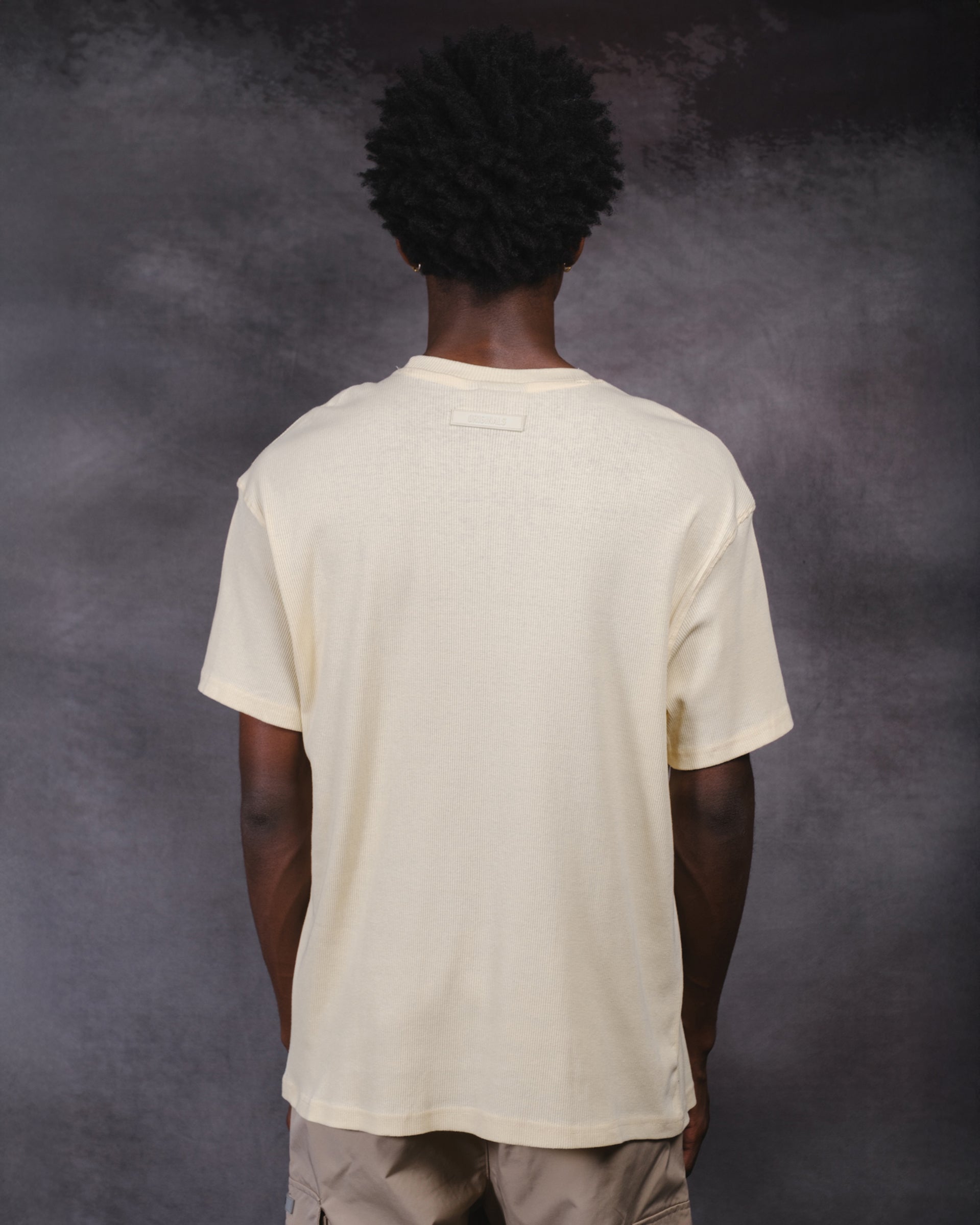 Soft cotton Originals Ribbed Tee, ribbed for texture and style
#color_biscuit