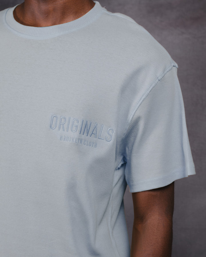 Classic Originals Ribbed Tee with ribbed detail
#color_quarry