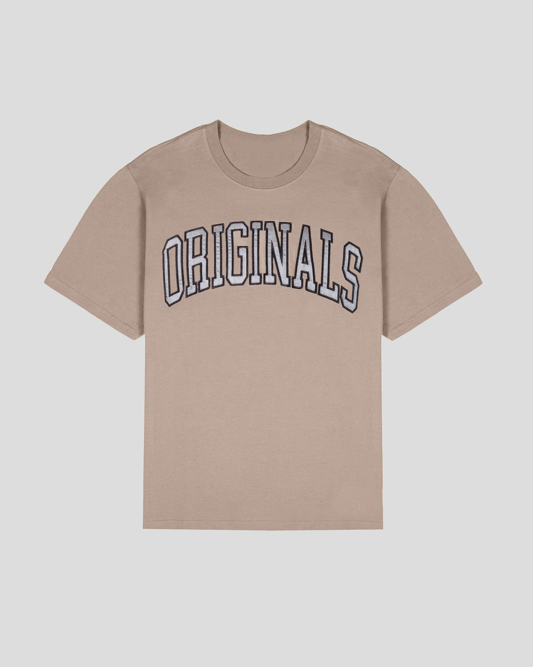 Originals Satin Applique Tee - Pumice Stone