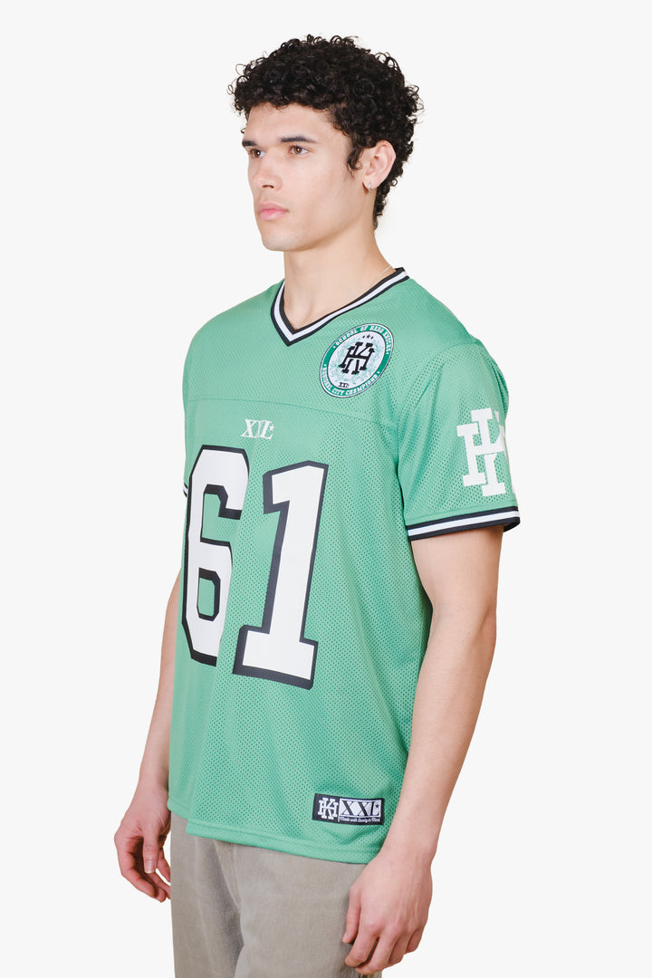 Stylish men's short sleeve hard knocks jersey
#color_kelly-green